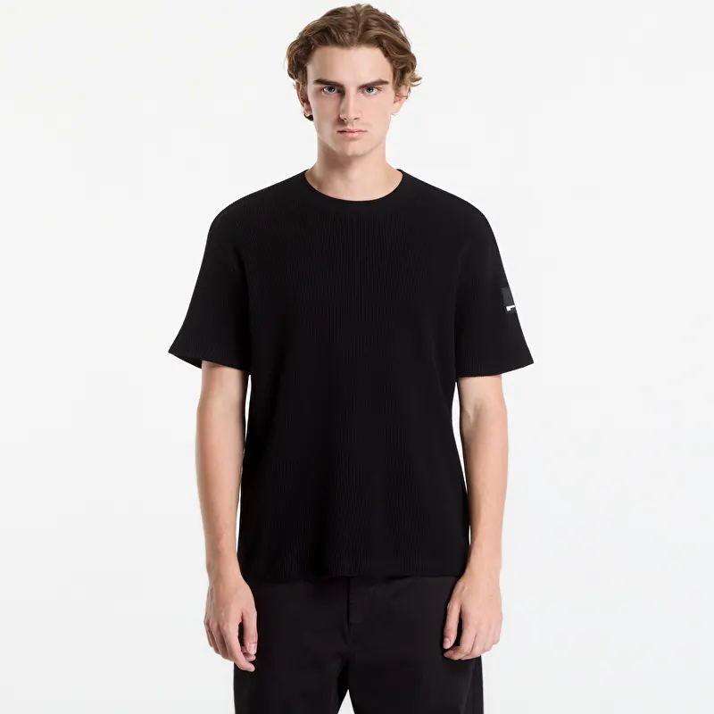 T-särk Karl Lagerfeld Jeans Reg Ss Waffle Tee Black