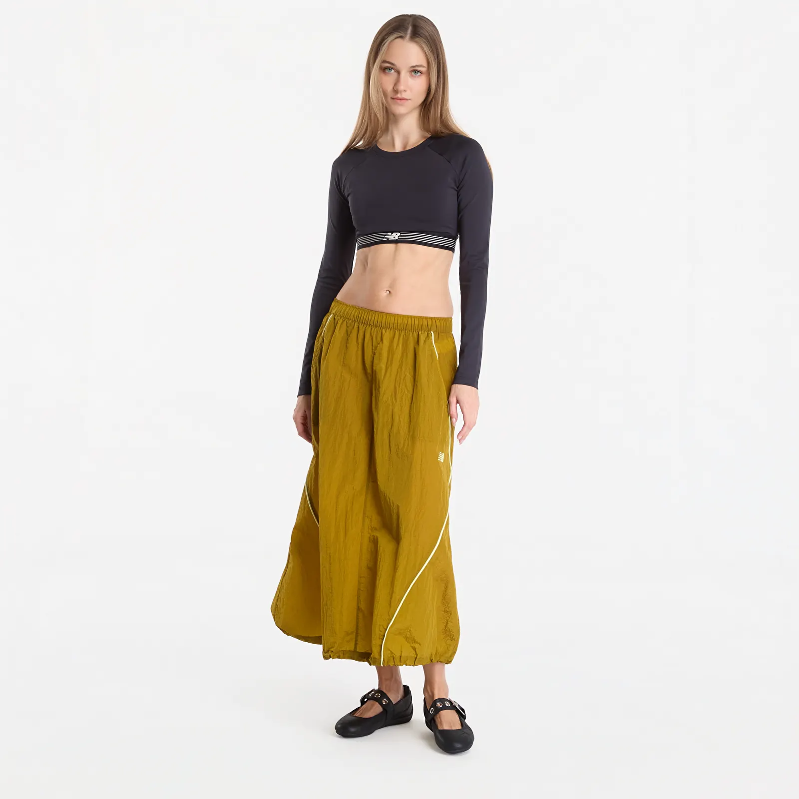 Jupes pour femmes New Balance Sport Legacy Skirt Basil Oil