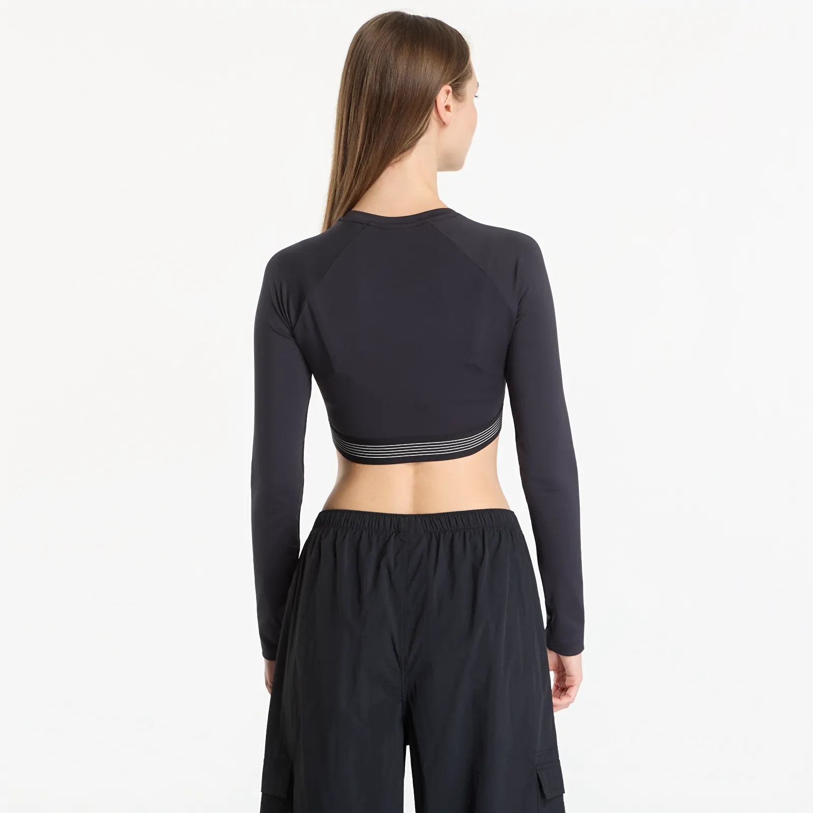 Ženske majice kratkih rukava New Balance AC Fitted Long Sleeve Black