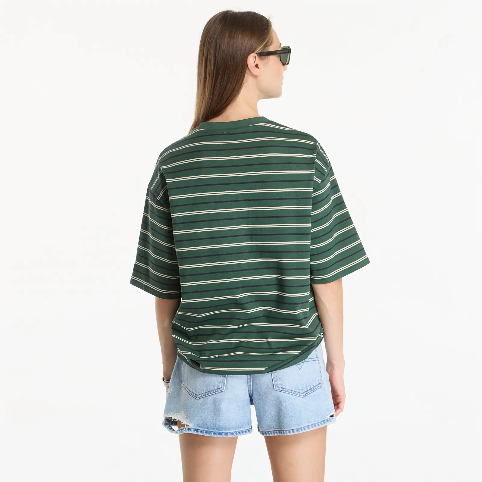 Men's T-shirts New Era Stripe OS Tee UNISEX Latte