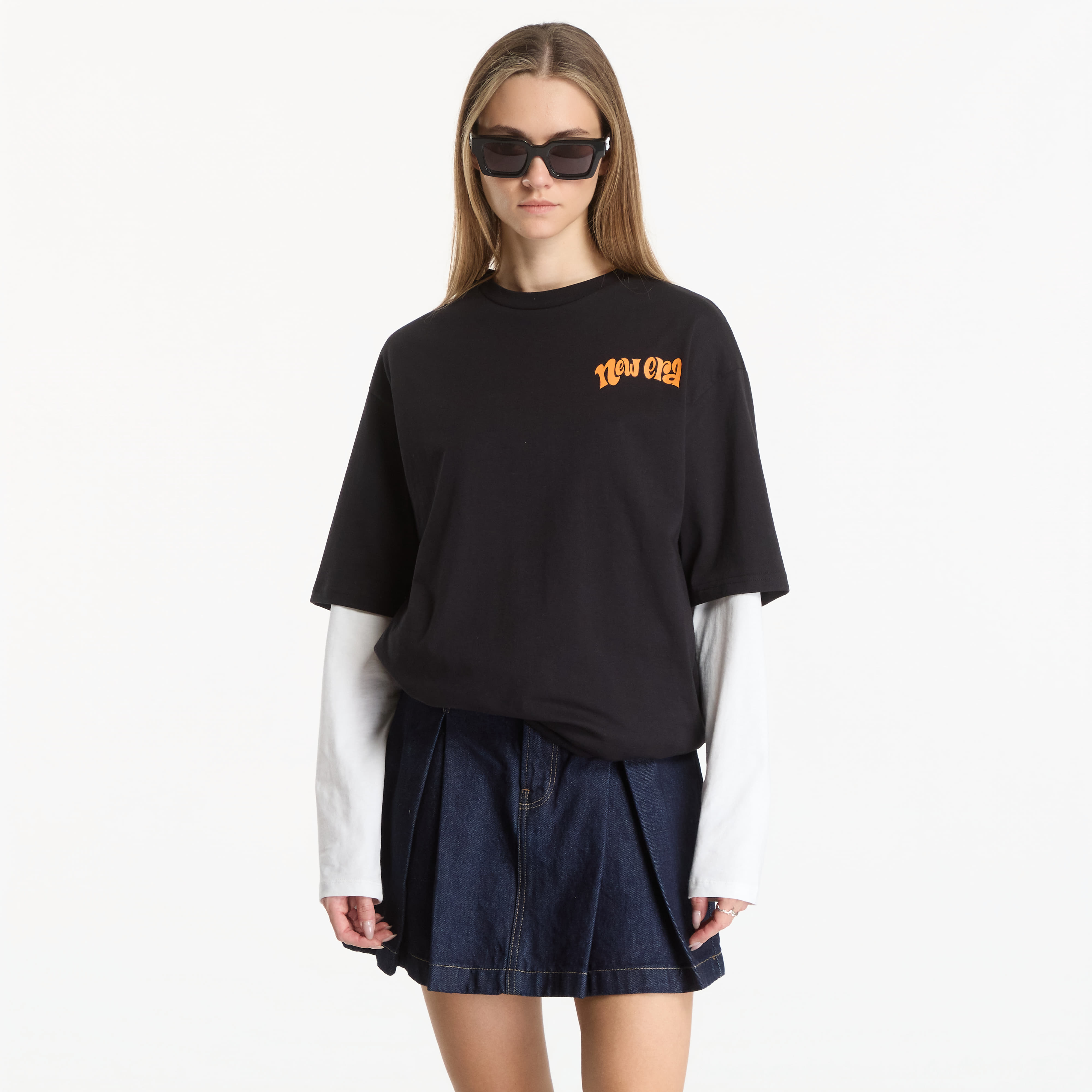 Тениска New Era Food Character Graphic OS Tee UNISEX Black L