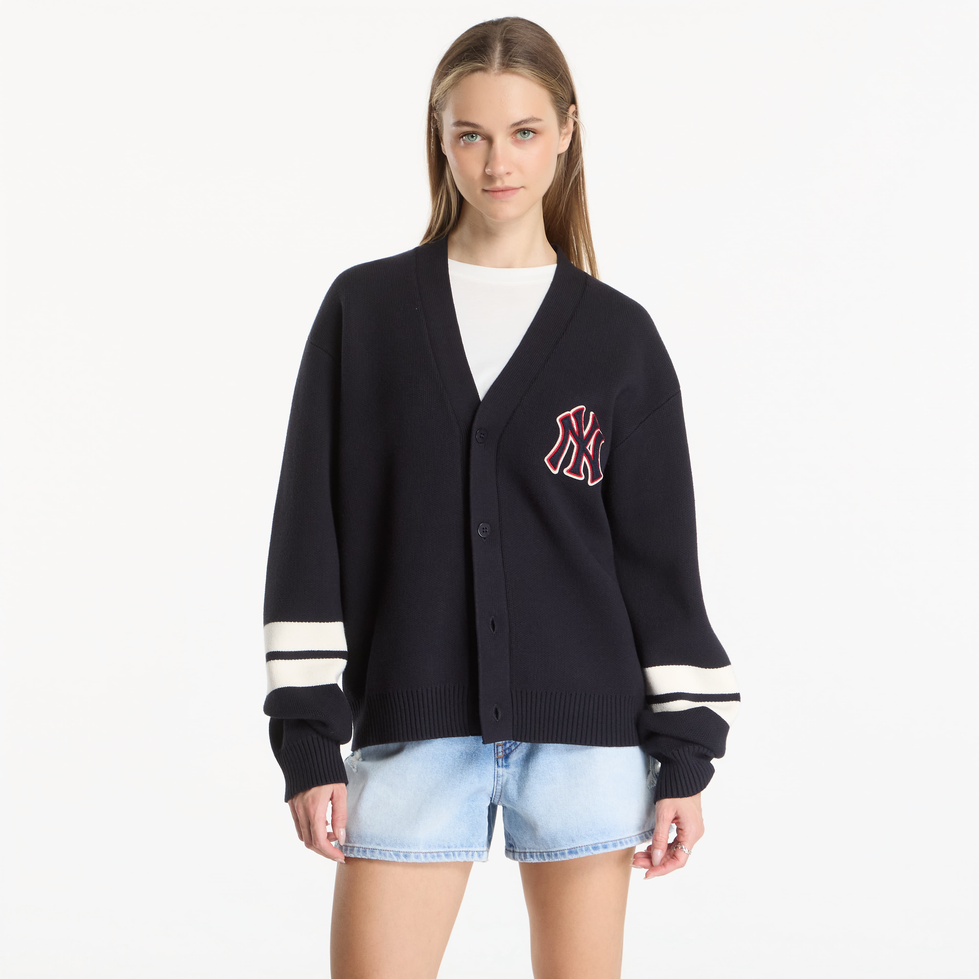 Пуловер New Era MLB Knit Cardigan New York Yankees UNISEX Navy XL