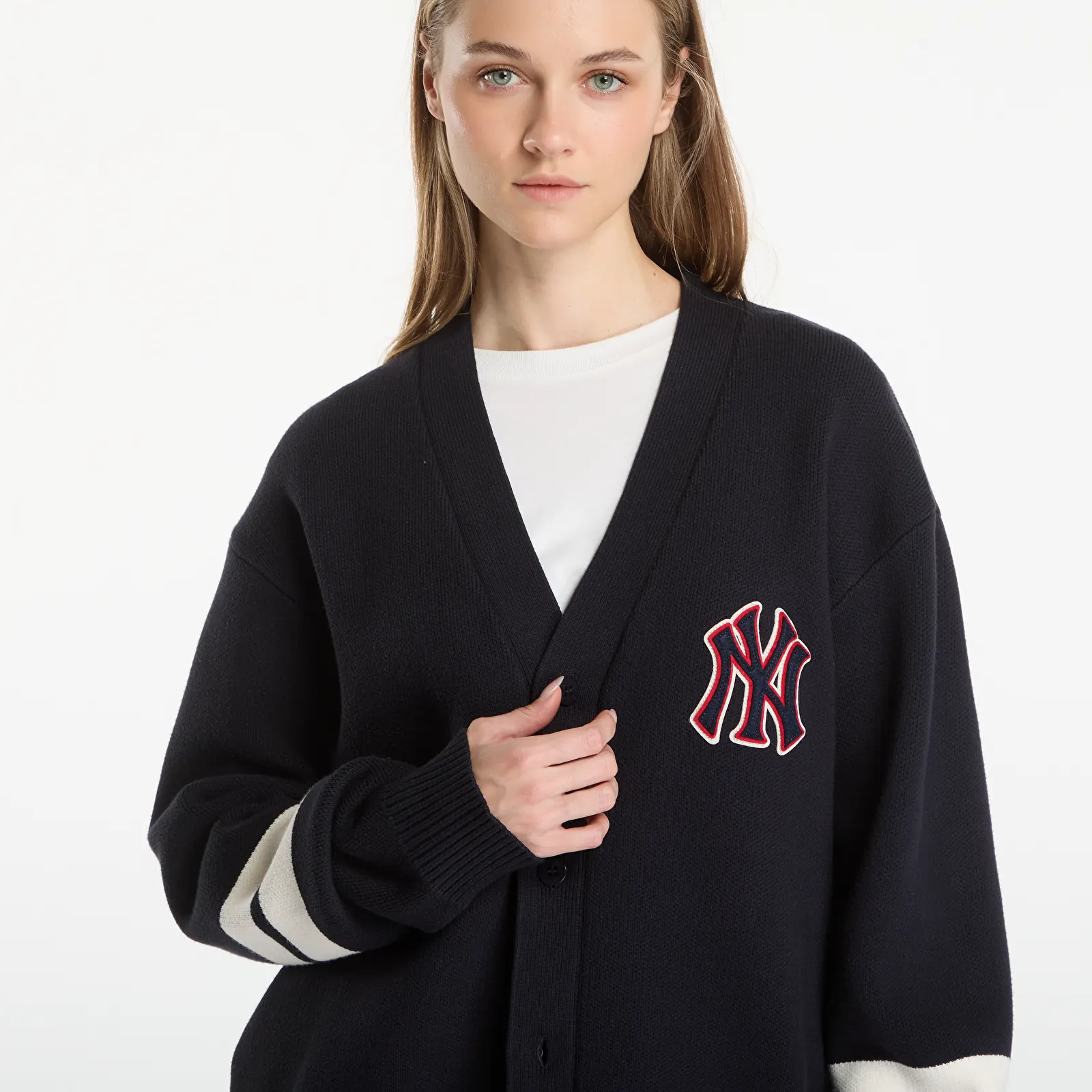 Мужские кардиганы New Era MLB Knit Cardigan New York Yankees UNISEX Navy