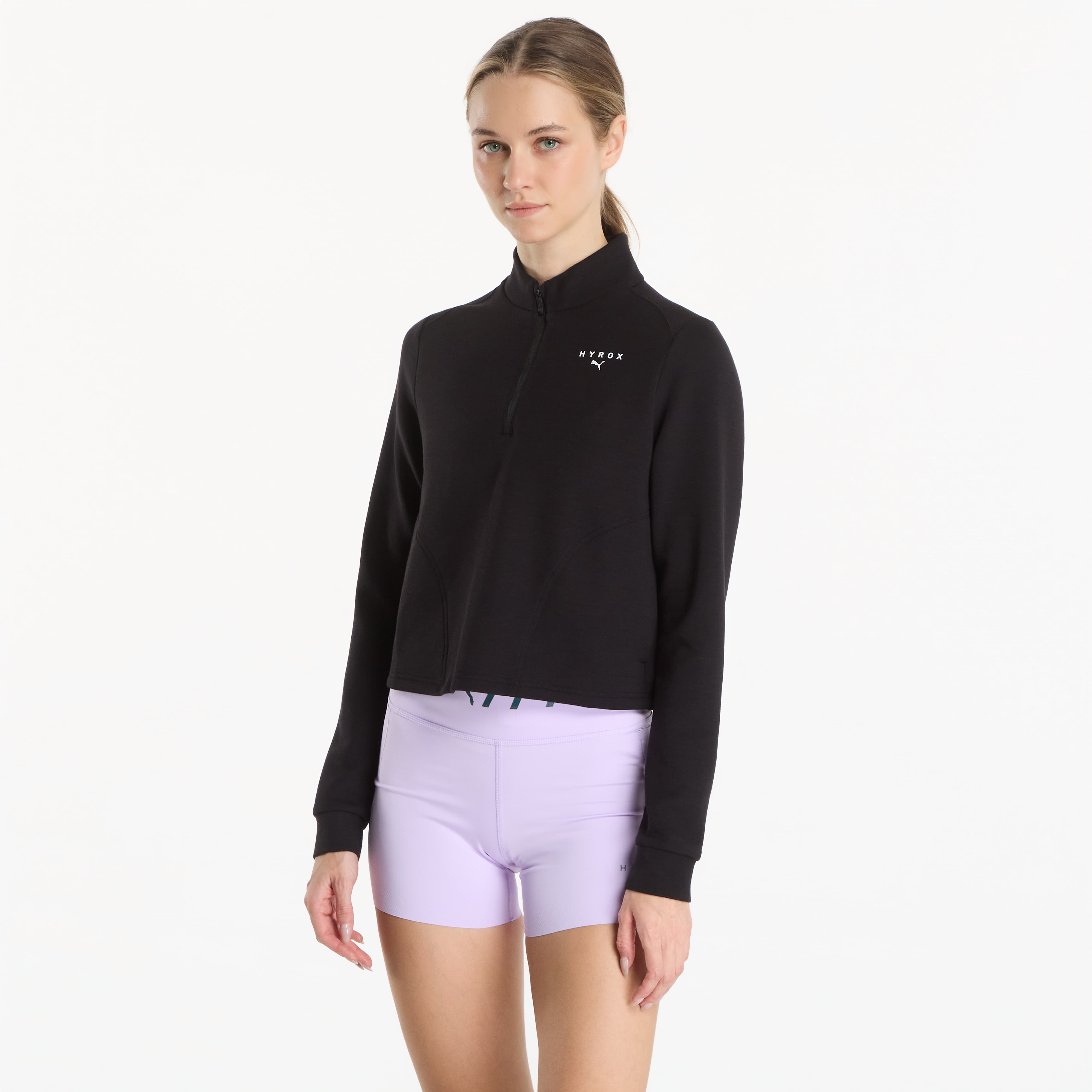 Суитшърт Puma W Puma X Hyrox Cloudspun 1/4 Zip Puma Black S