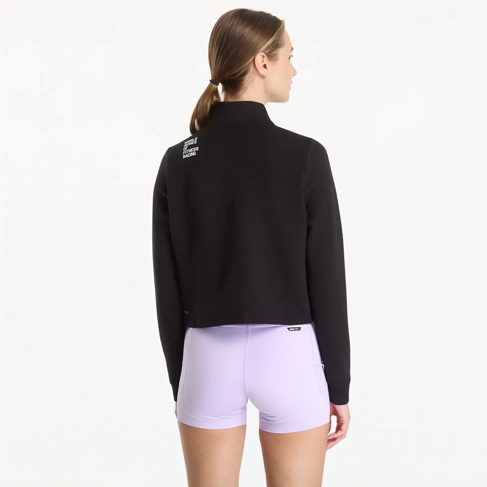 Sudaderas con capucha para mujer Puma W Puma X Hyrox Cloudspun 1/4 Zip Puma Black