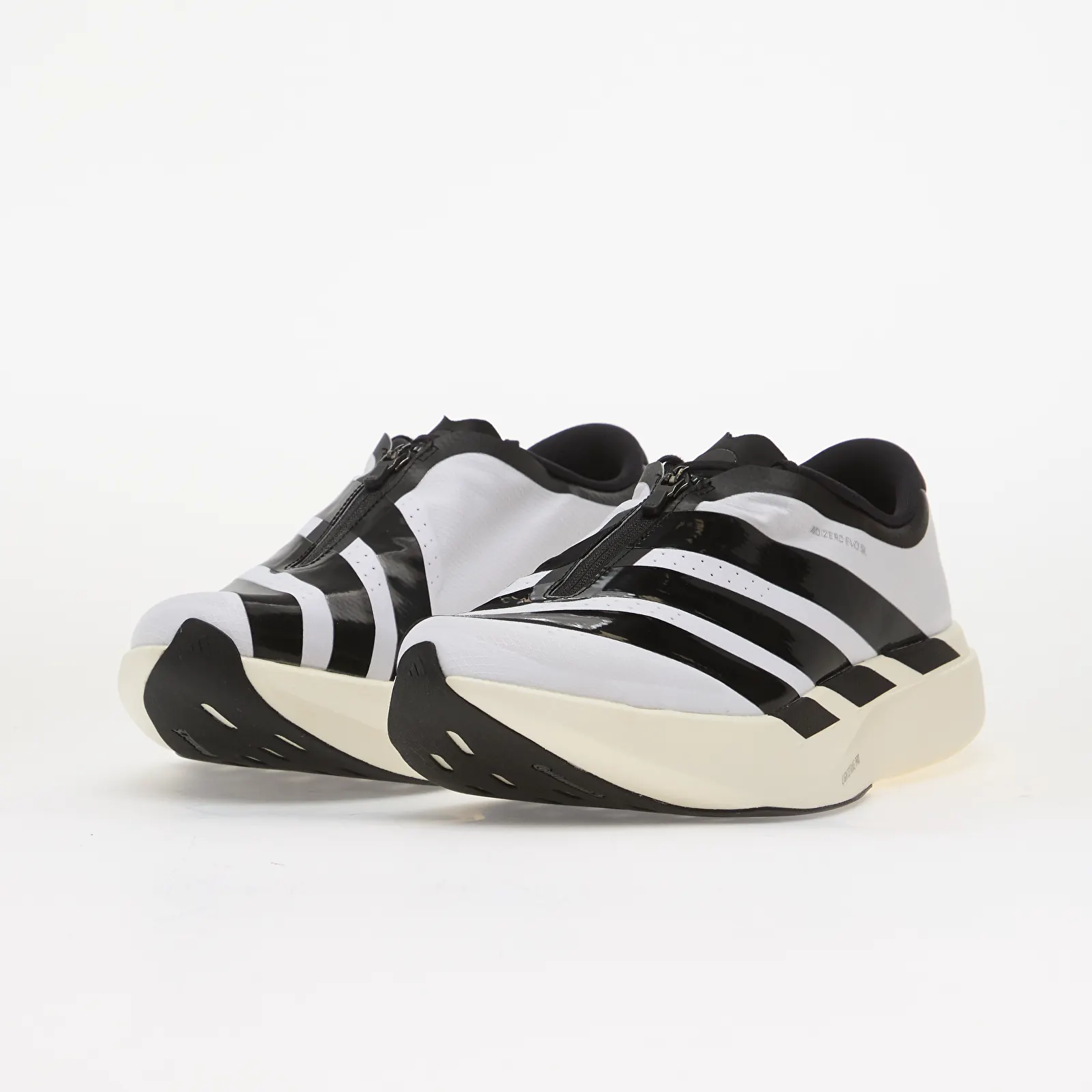 Men's sneakers and shoes adidas ADIZERO EVO SL Zip LIGHTSTRIKEPRO Running Ftwr White/ Core Black/ Silver Met.