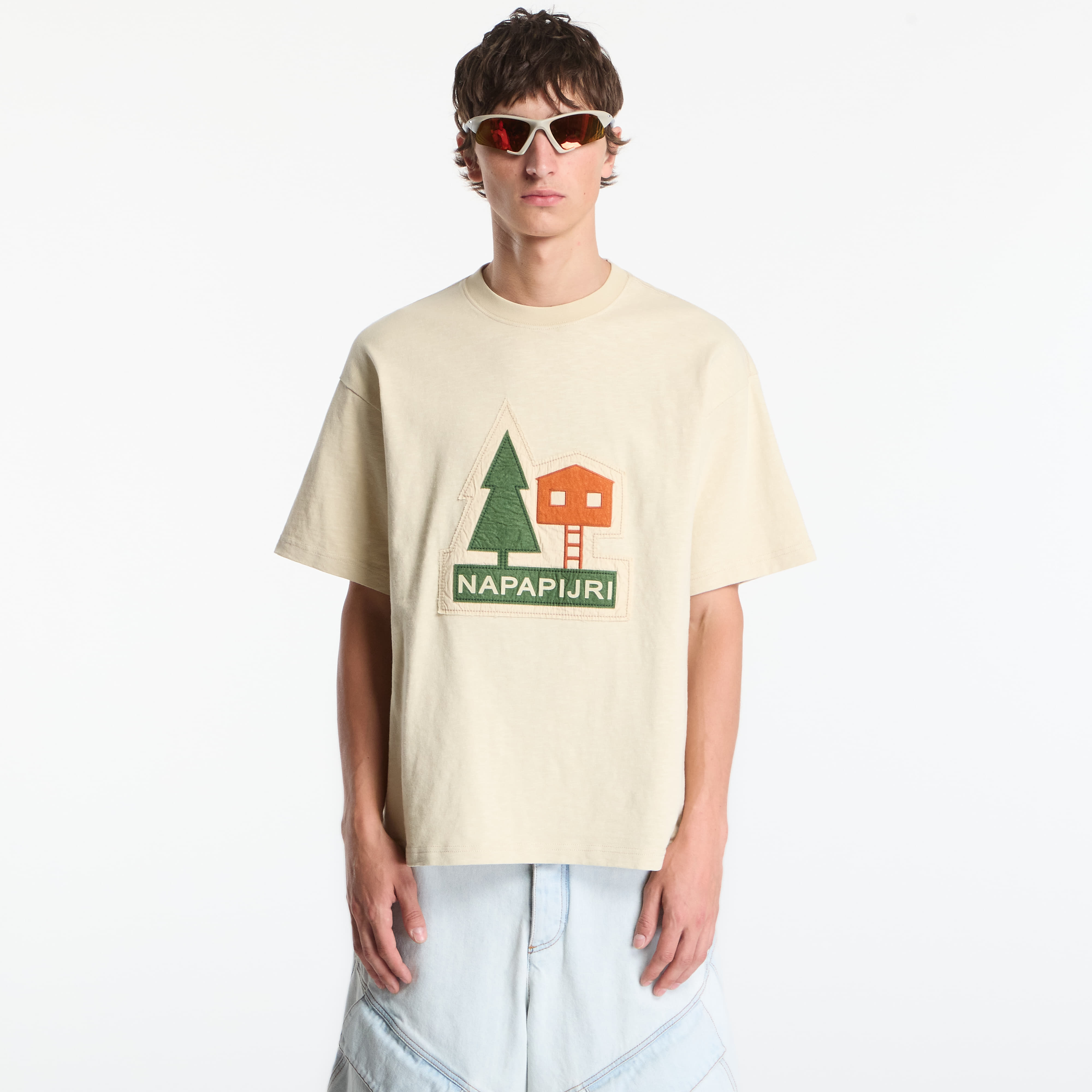 Тениска Napapijri S-Trahus T-Shirt Putty S
