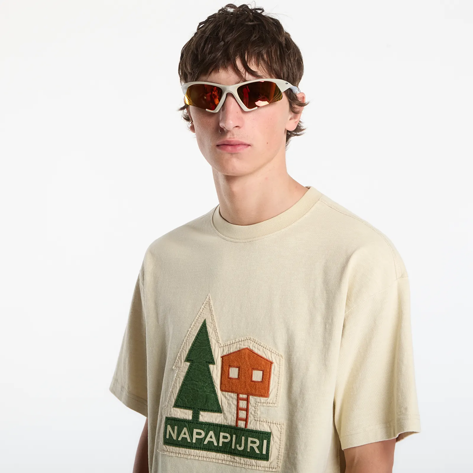 Pánske tričká Napapijri S-Trahus T-Shirt Putty