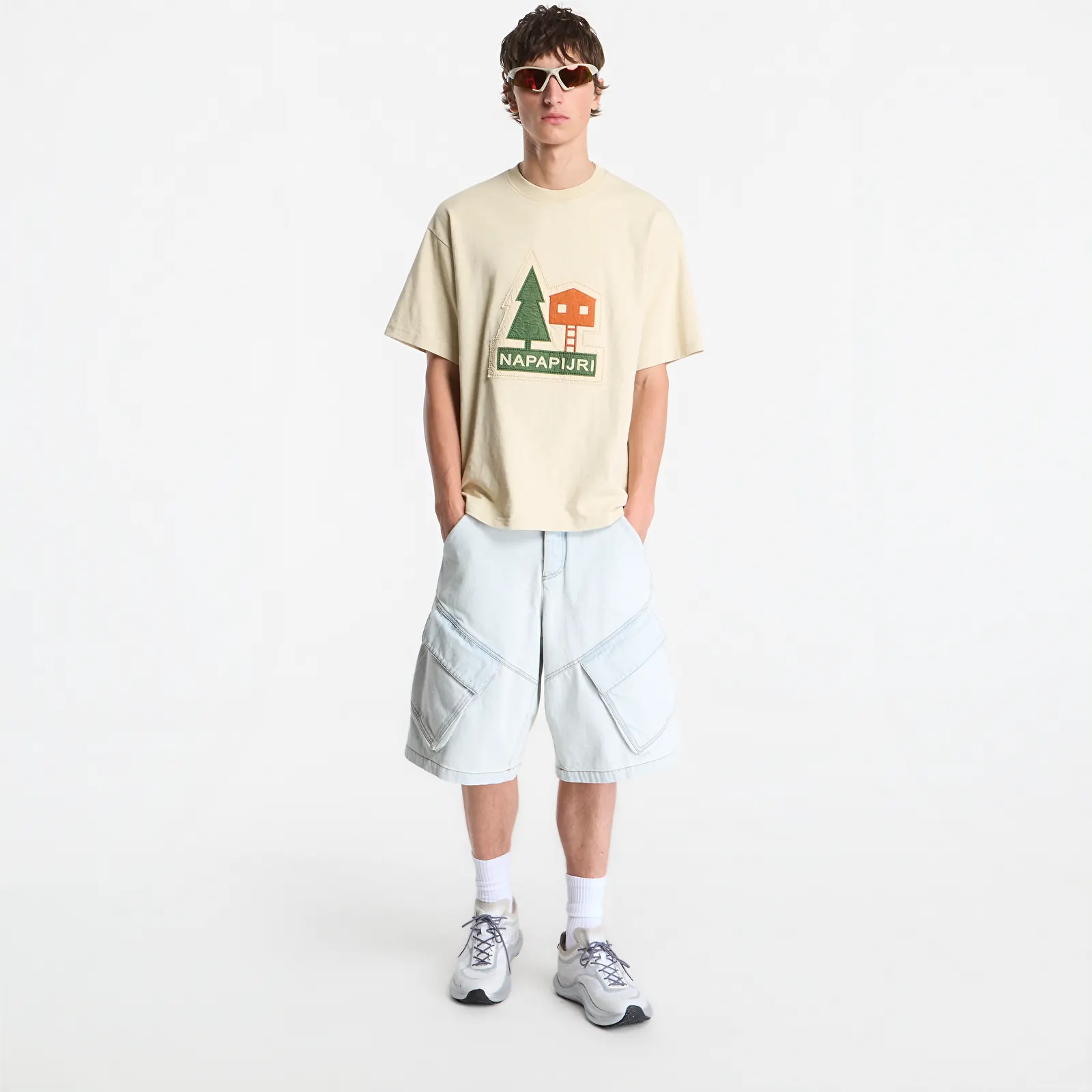 Pánske tričká Napapijri S-Trahus T-Shirt Putty