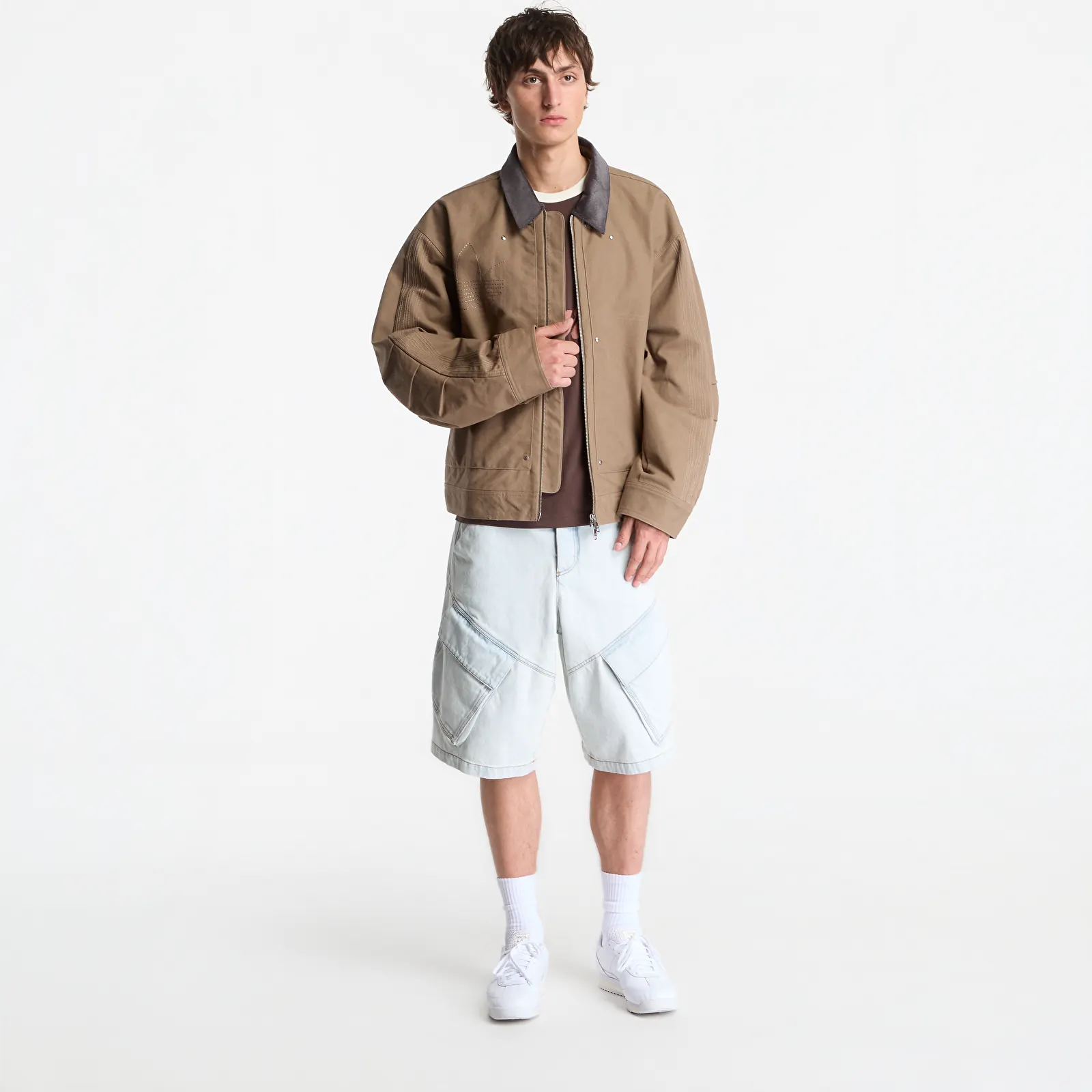 Men's jackets adidas Premium Essentials Bomber Jacket Khaki Six
