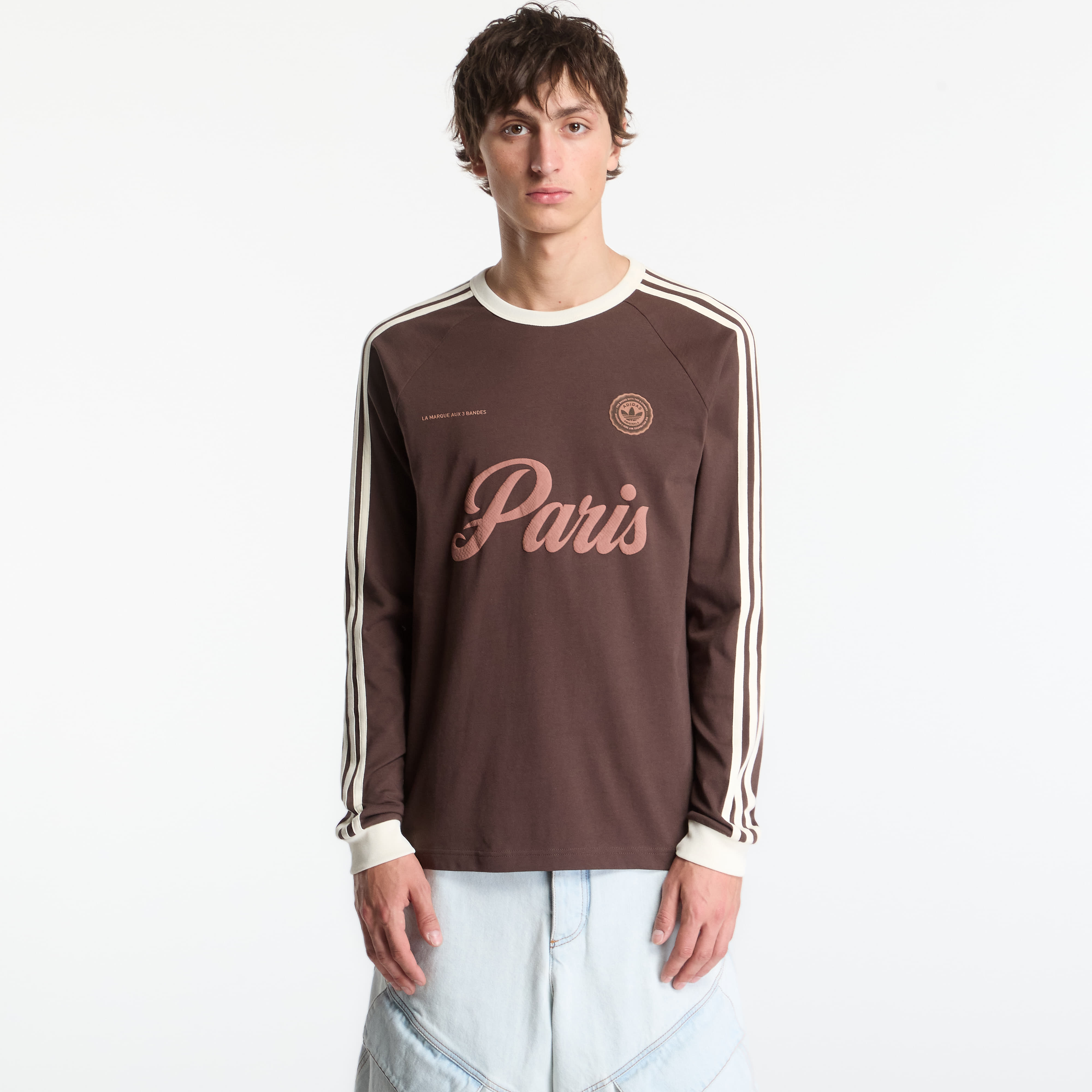 Тениска adidas Paris Jersey Tee Brown M