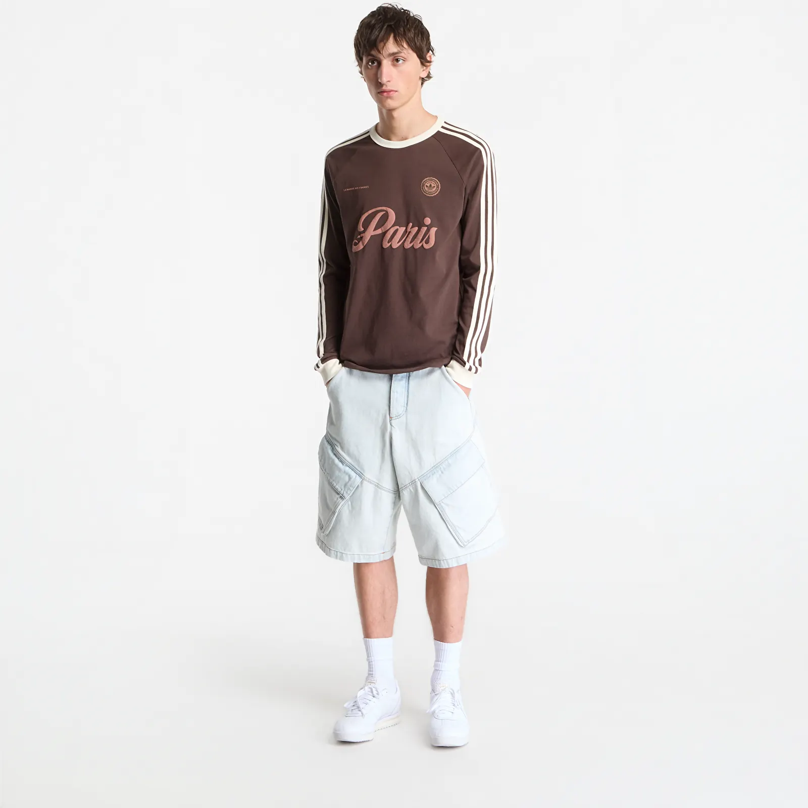 Pánske tričká adidas Paris Jersey Tee Brown