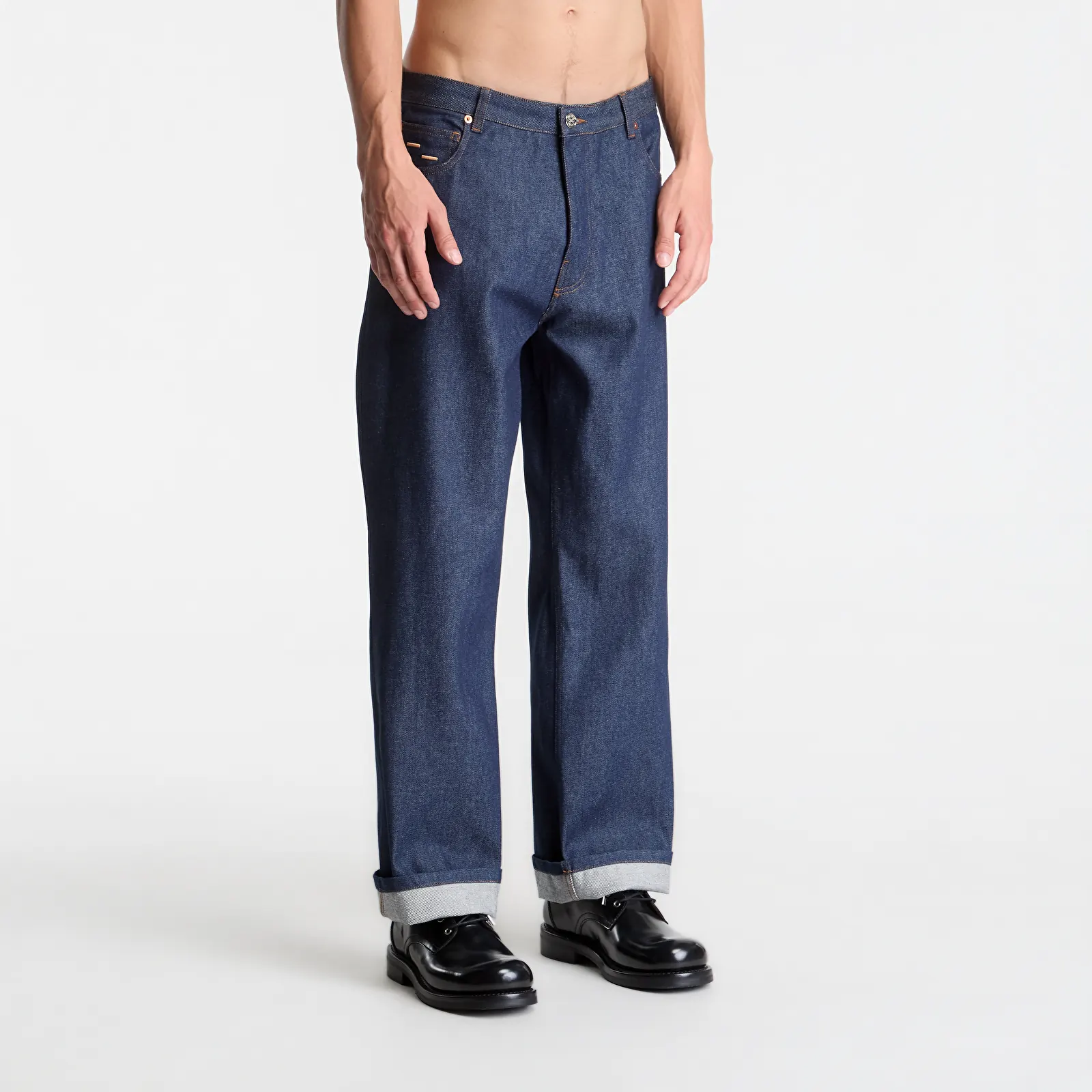 Pánské kalhoty Filling Pieces Denim Pants Raw Indigo