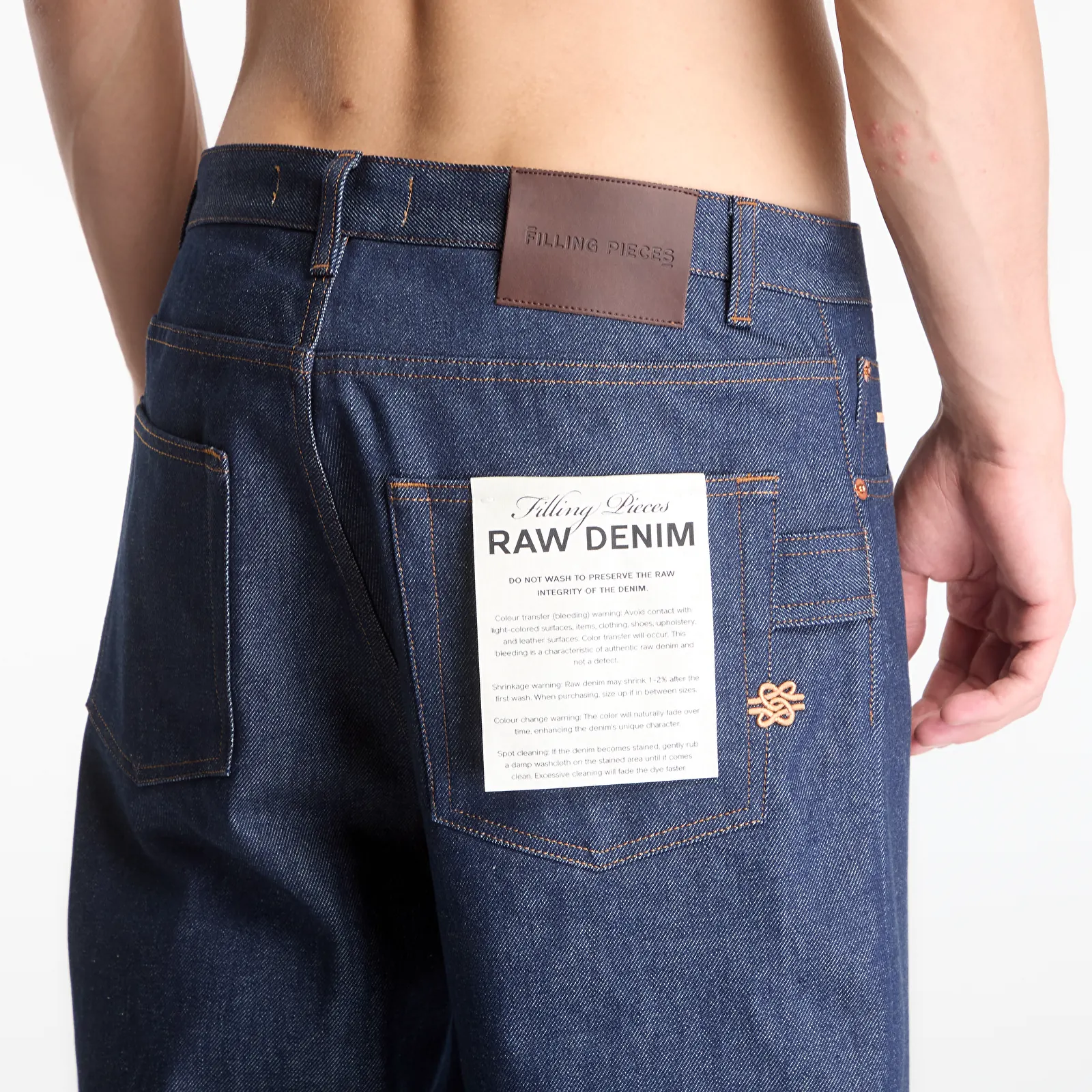 Pánské kalhoty Filling Pieces Denim Pants Raw Indigo