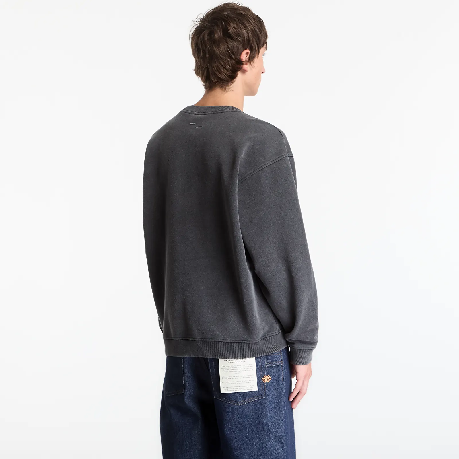 Sweats à capuche homme Filling Pieces Sweatshirt Boxy Embroidered Vintage Black