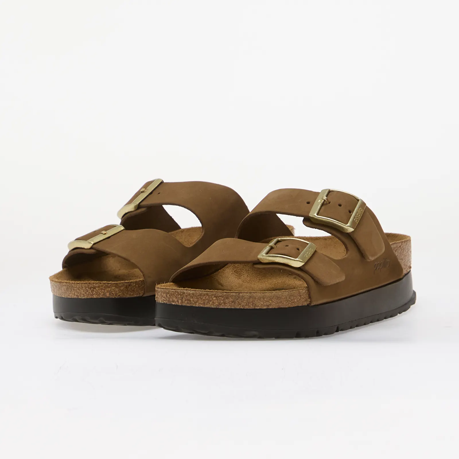 Naisten lenkkarit ja kengät Birkenstock Arizona Flex Platform LENB Dark Tea