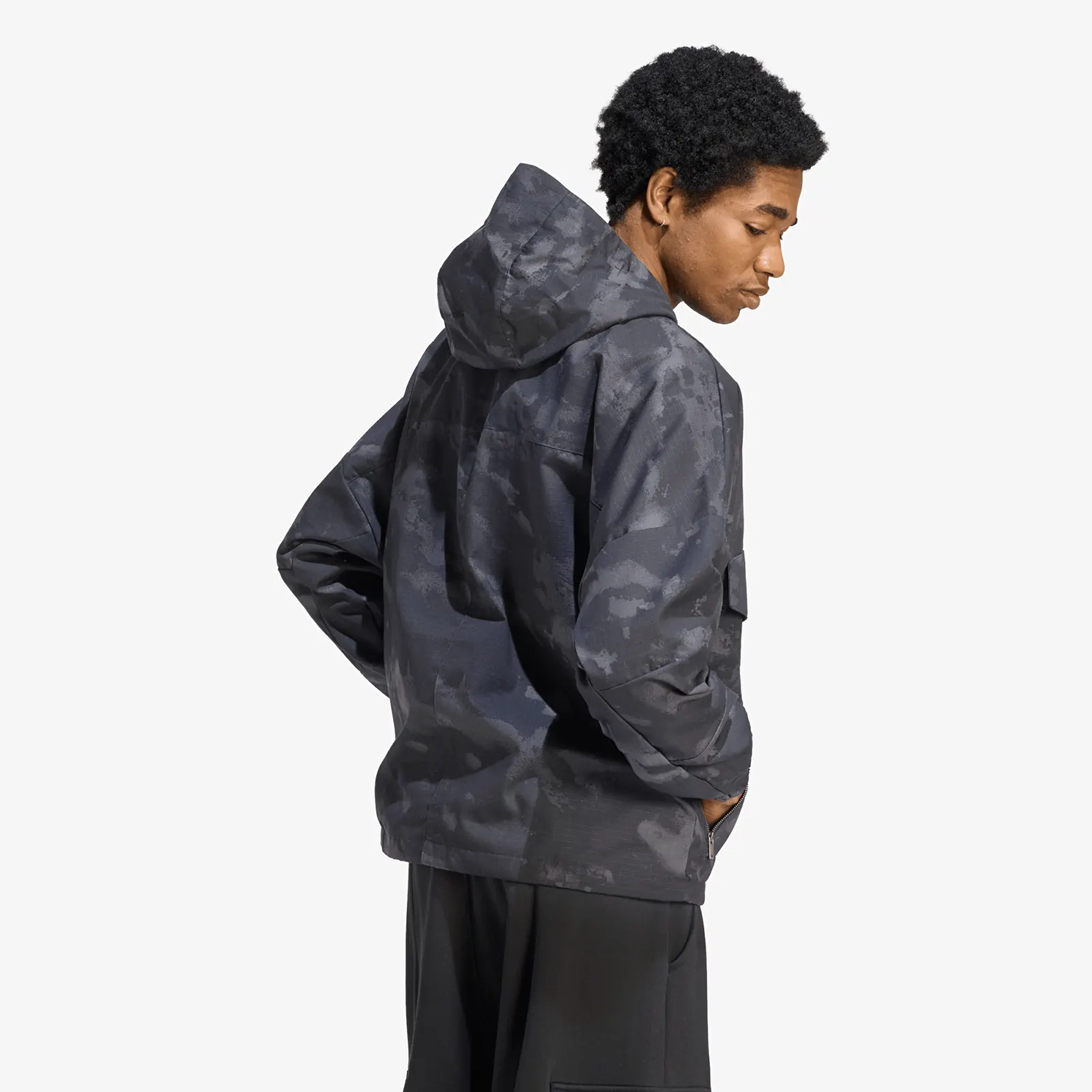 Men's windbreakers adidas Camo Jacket Black