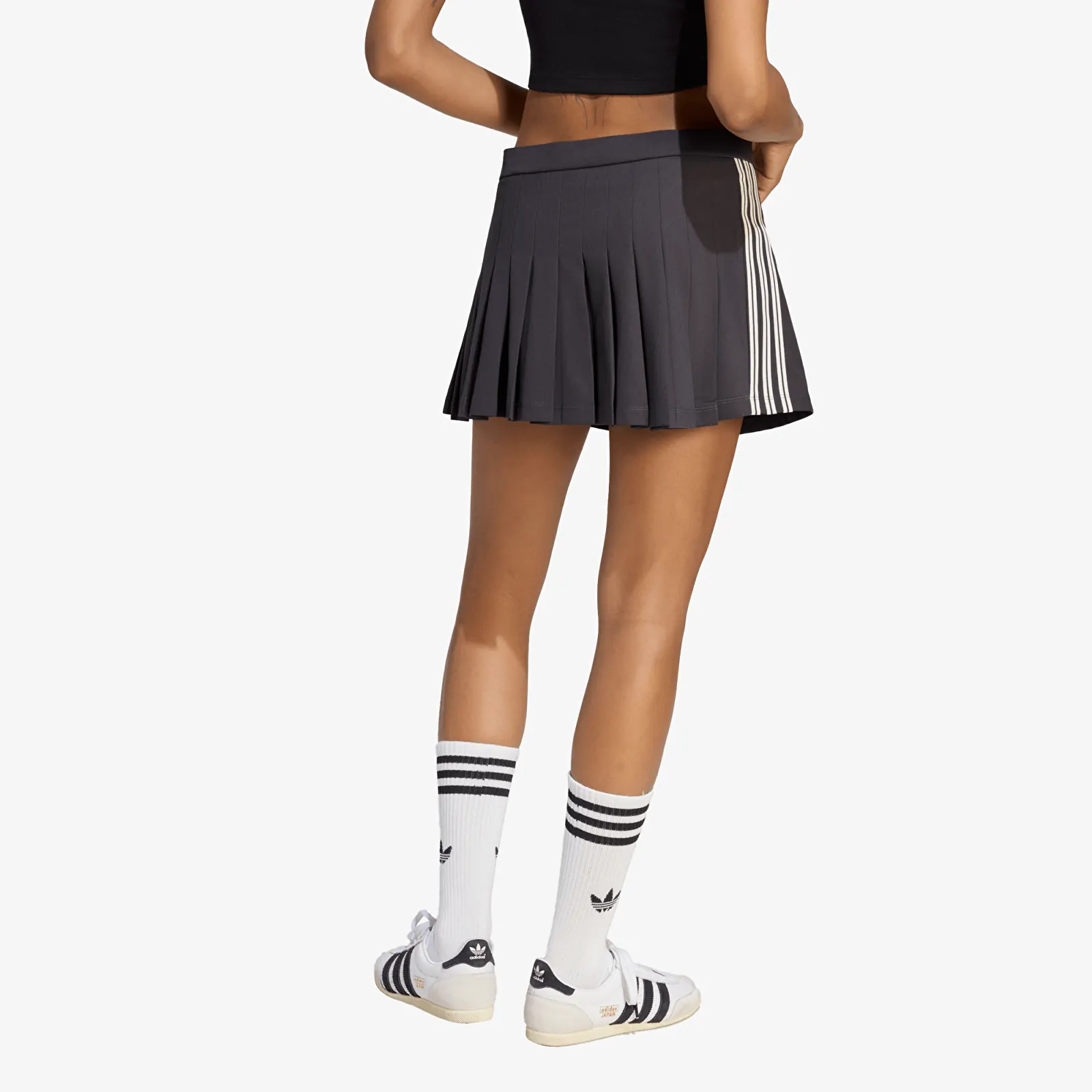 Damenröcke adidas Pleated Skirt Utility Black/ Cloud White