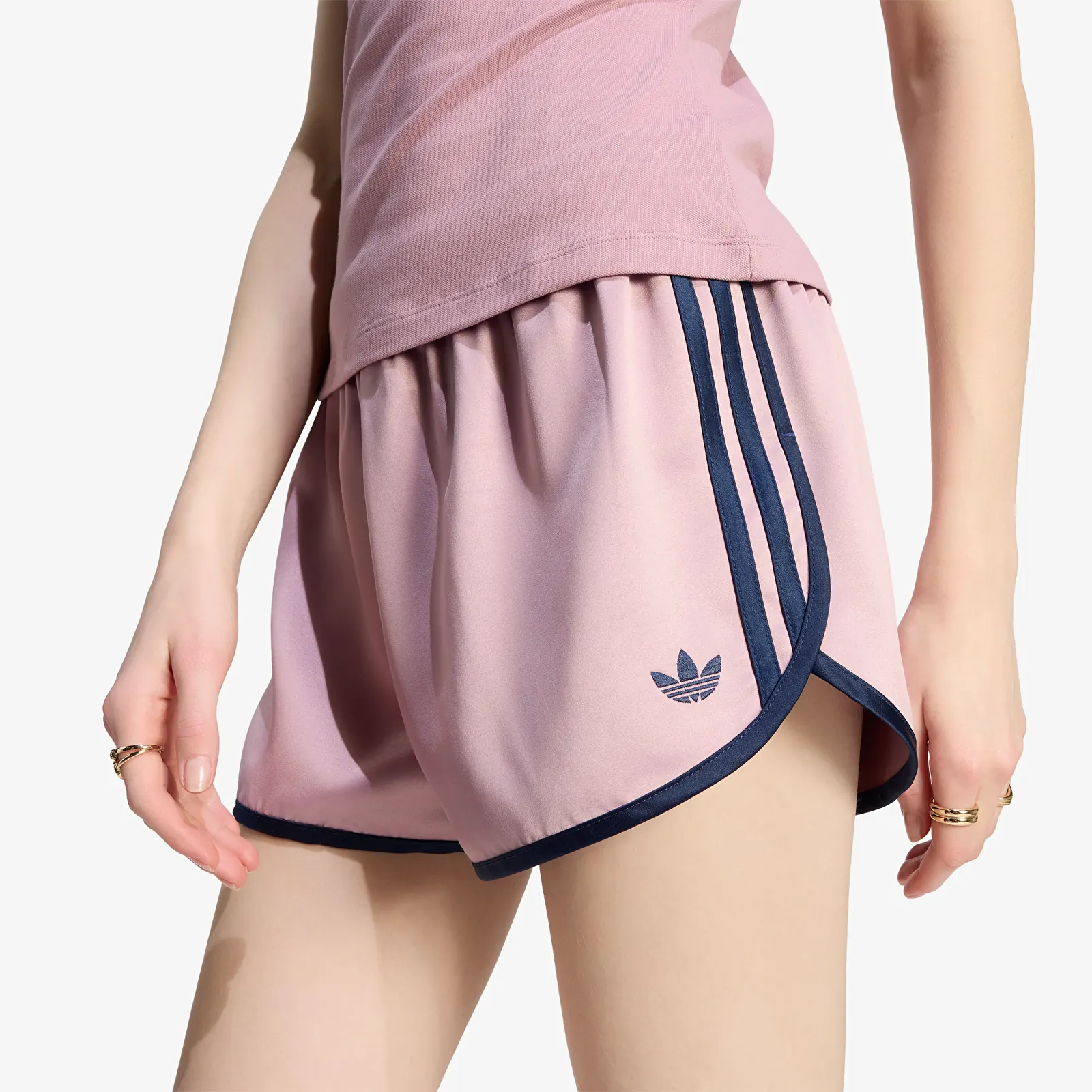 Shorts femme adidas Satin 3s Sprinter Short Magic Mauve/ Night Indigo