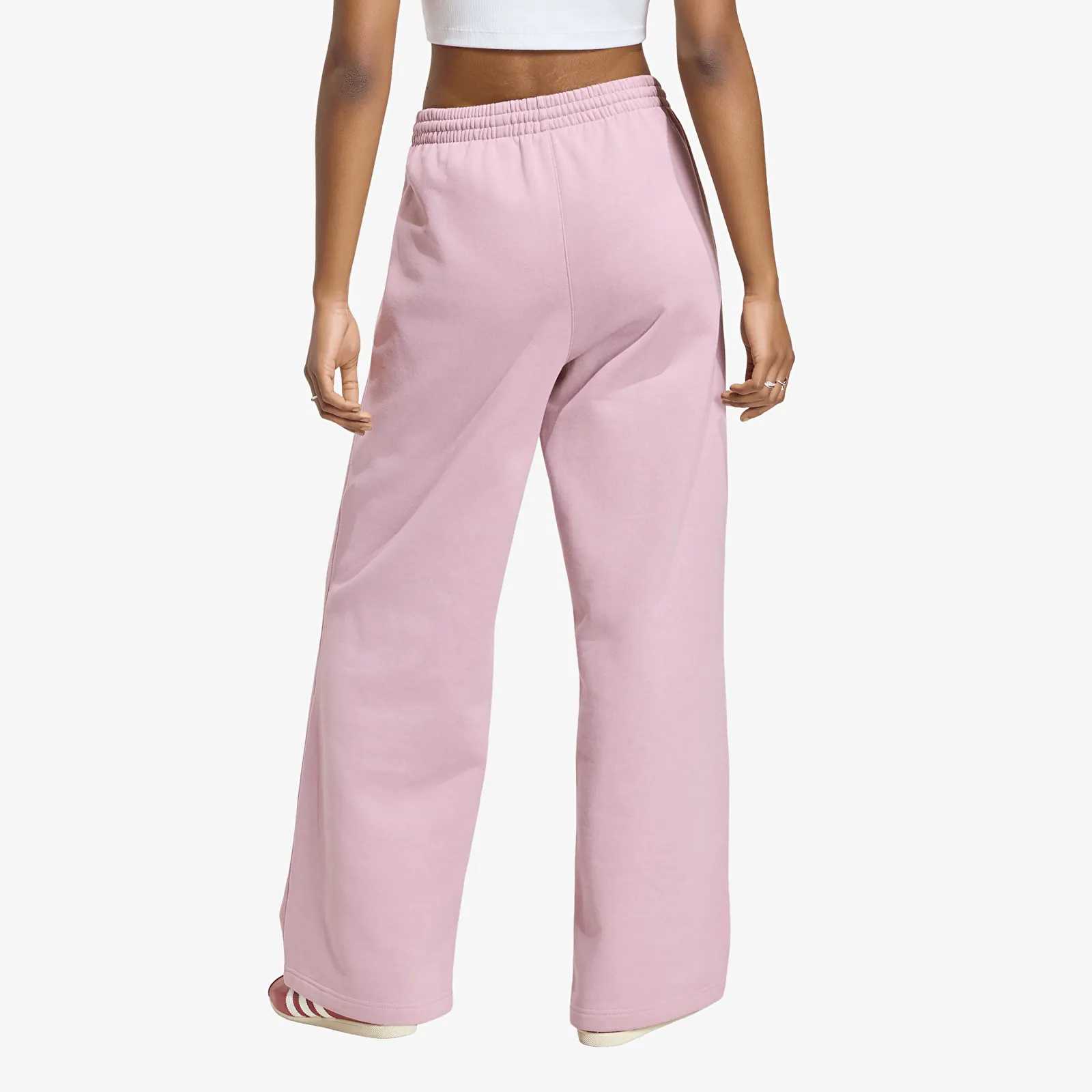 Damen Sweatpants adidas Essentials Wide Leg Fleece Pants Magic Mauve