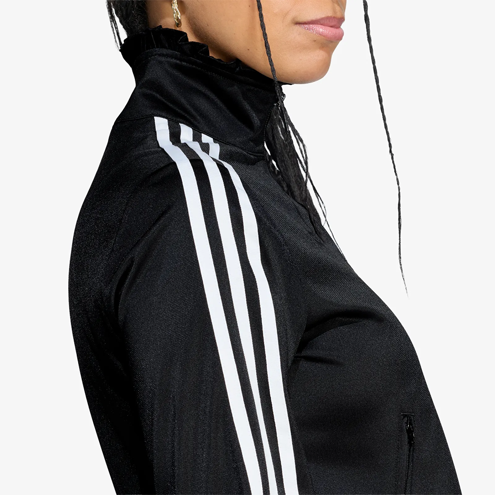 Sweatshirts für Frauen adidas Pleated Firebird Track Top Black