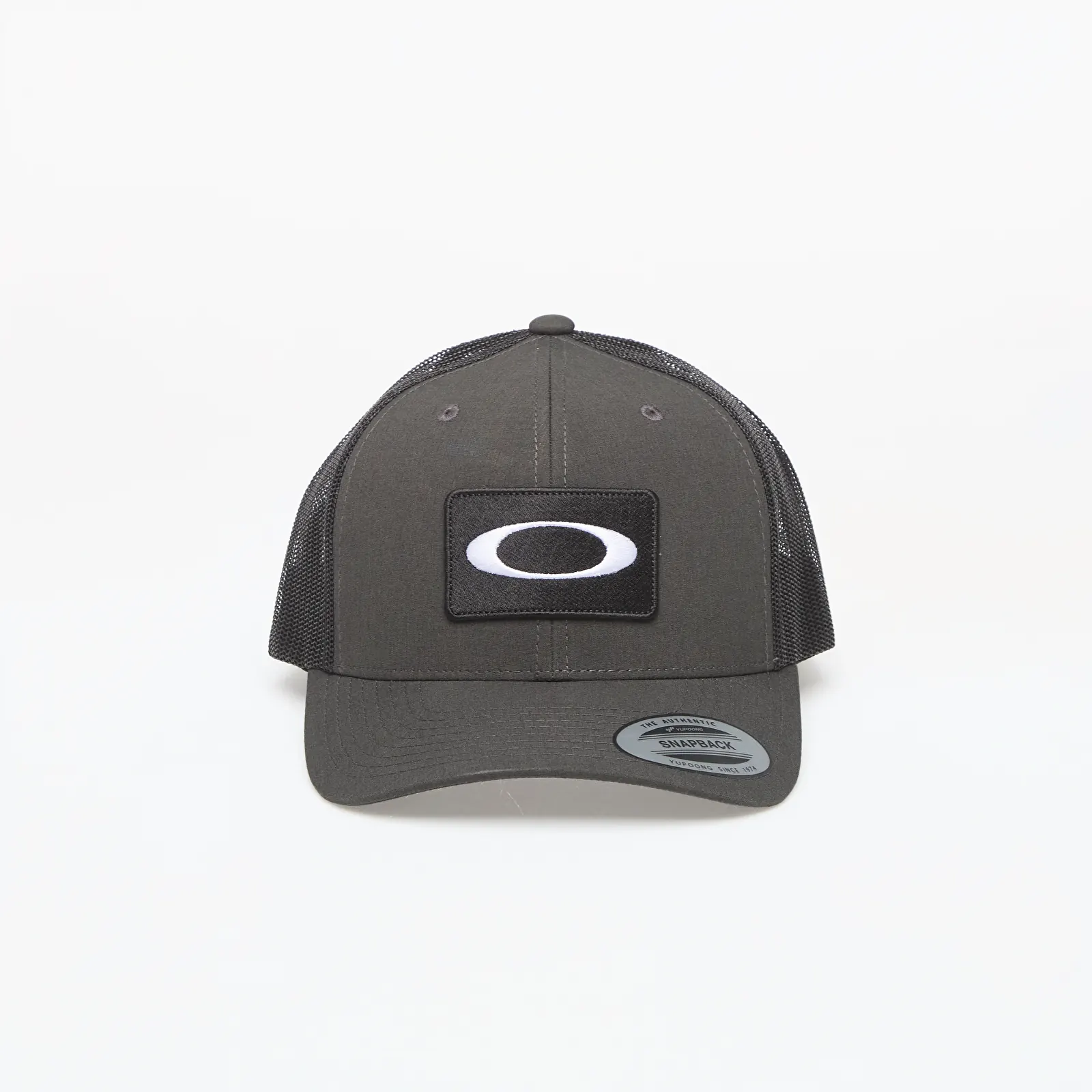 Мъжки шапки Oakley O Original Patch Trucker Blackout Dark Heather