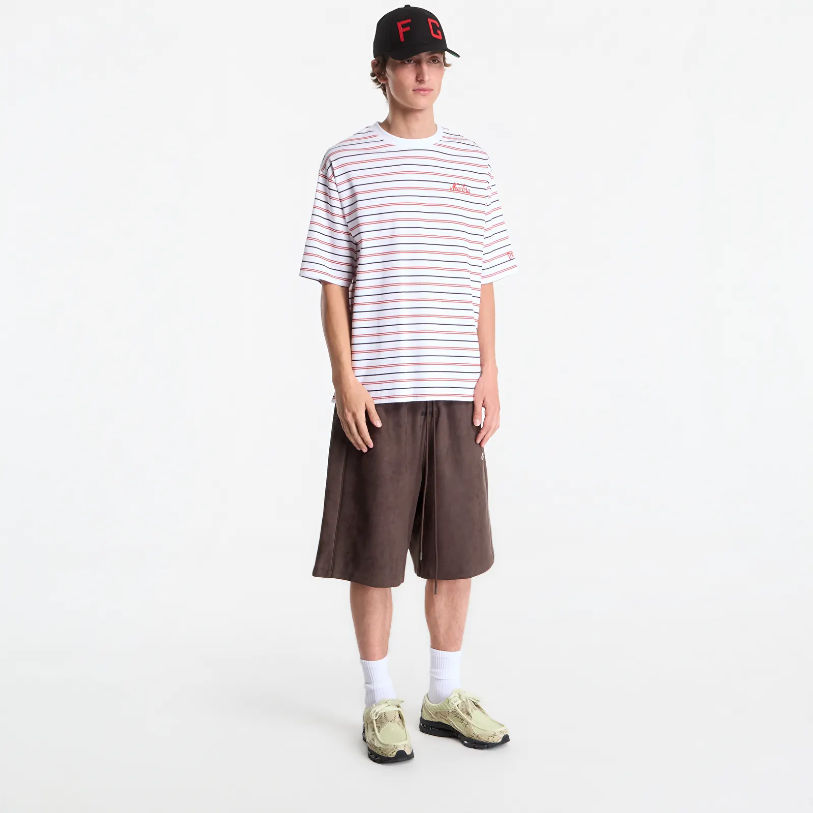Men's T-shirts New Era Stripe OS Tee UNISEX White