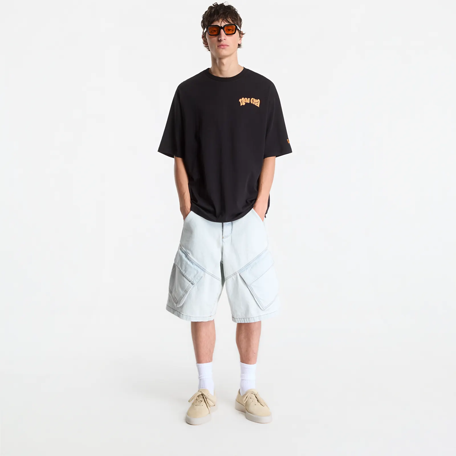 T-Shirts Männer New Era Food Character Graphic OS Tee UNISEX Black