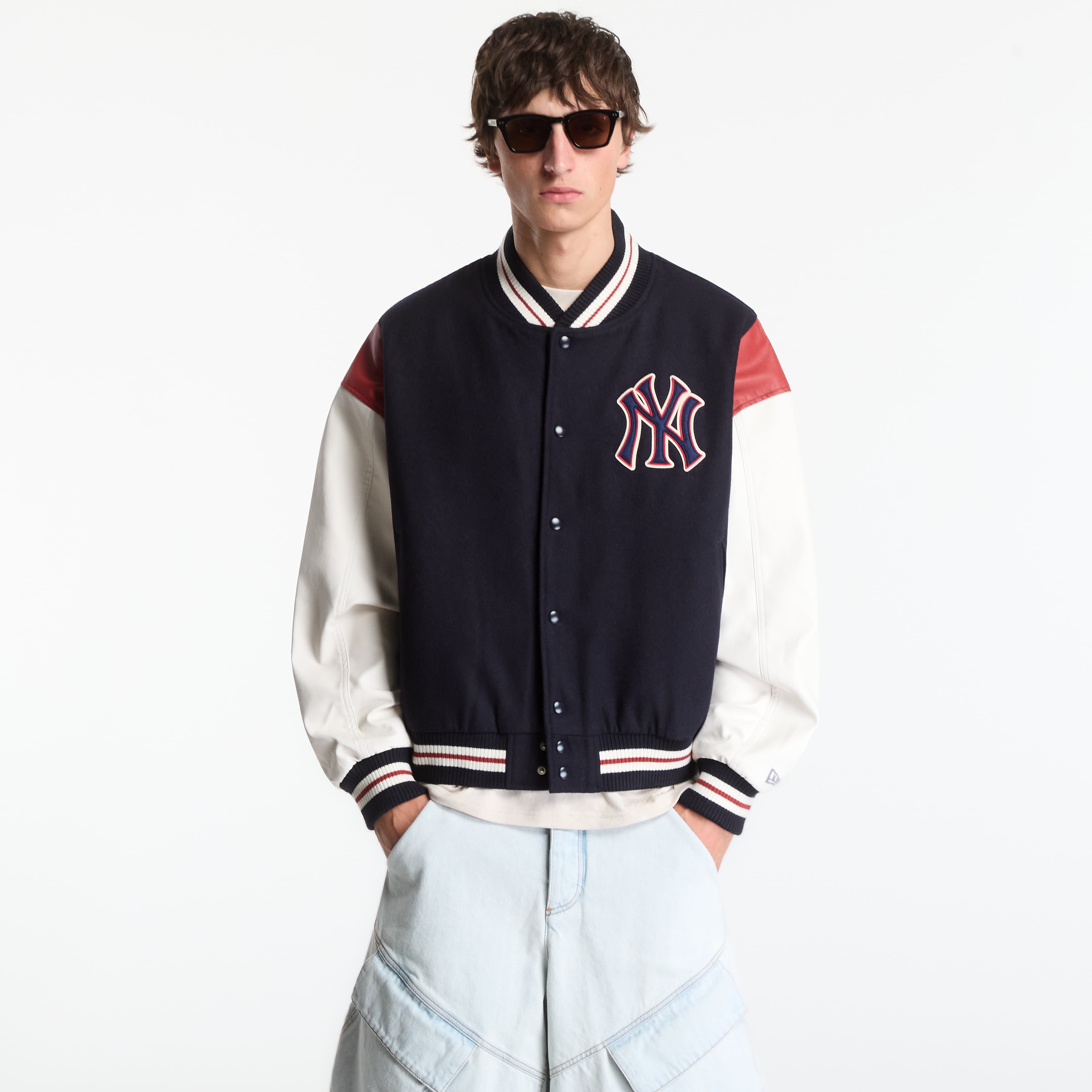 New Era Bunda New Era MLB Varsity Jacket New York Yankees UNISEX Navy M
