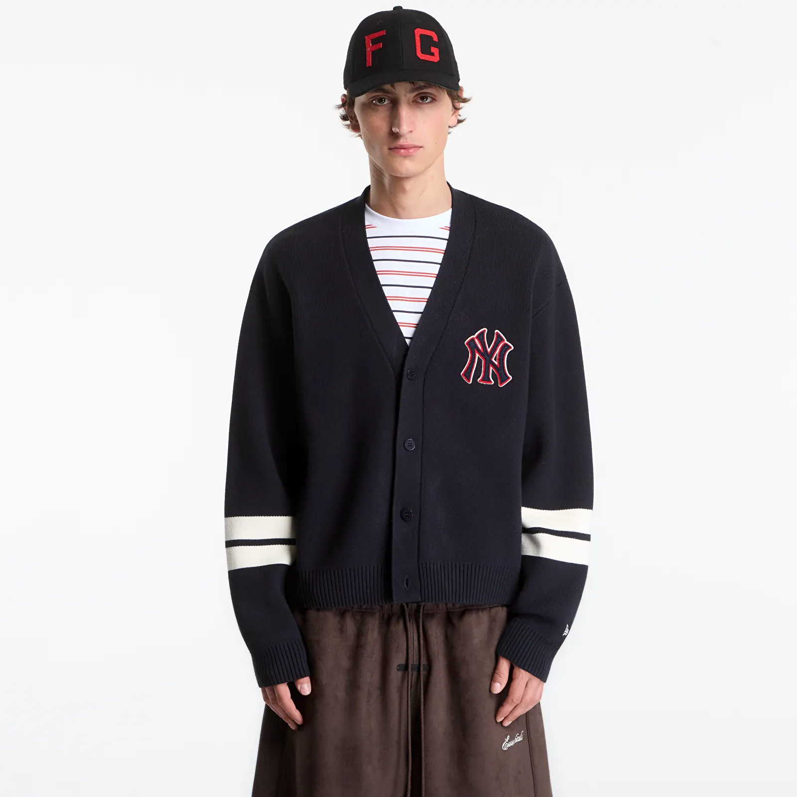 Мужские кардиганы New Era MLB Knit Cardigan New York Yankees UNISEX Navy