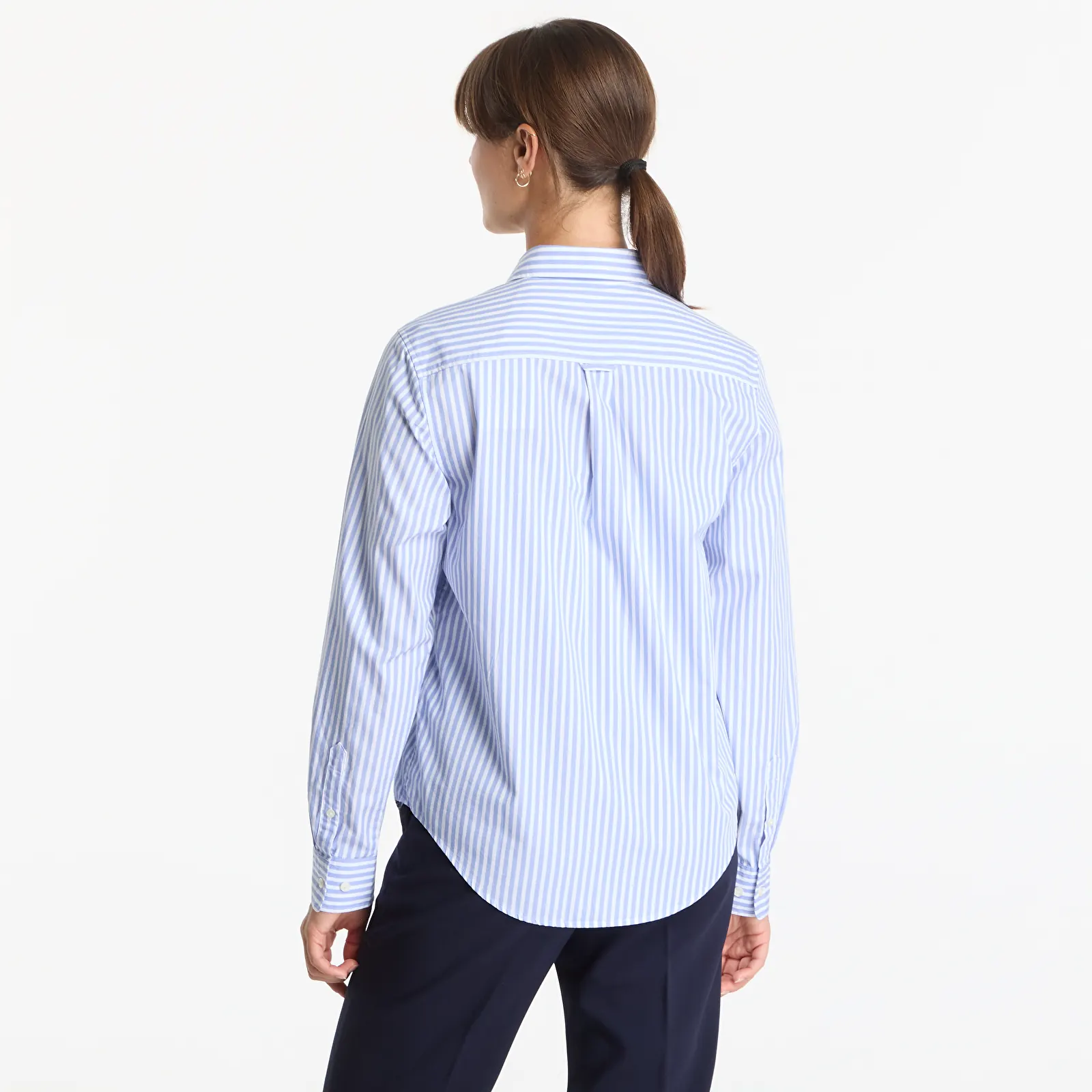 Рубашки Gant Reg Classic Poplin Striped Shirt Dusk Blue