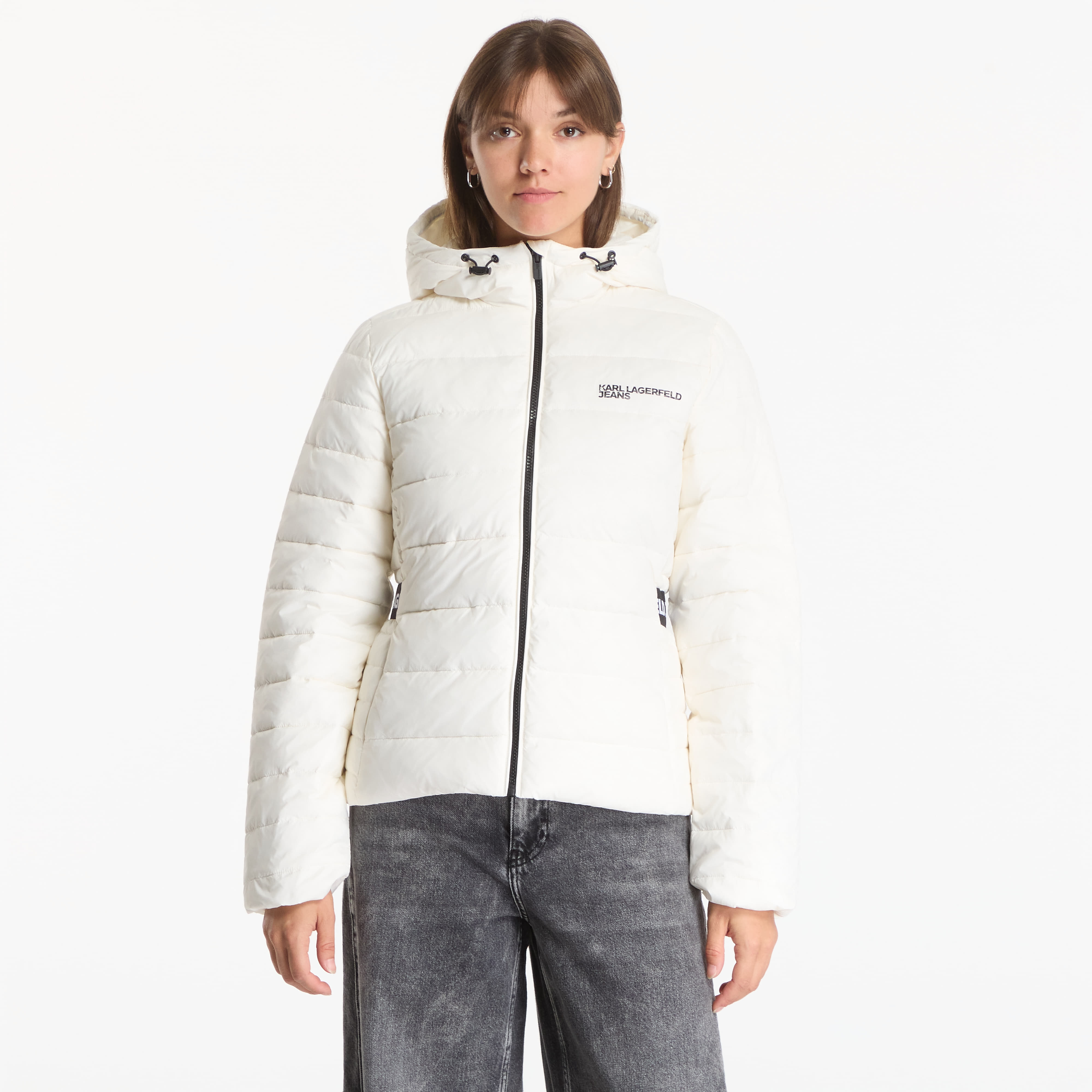 Яке Karl Lagerfeld Jeans Light Padded Logo Jacket Egret L