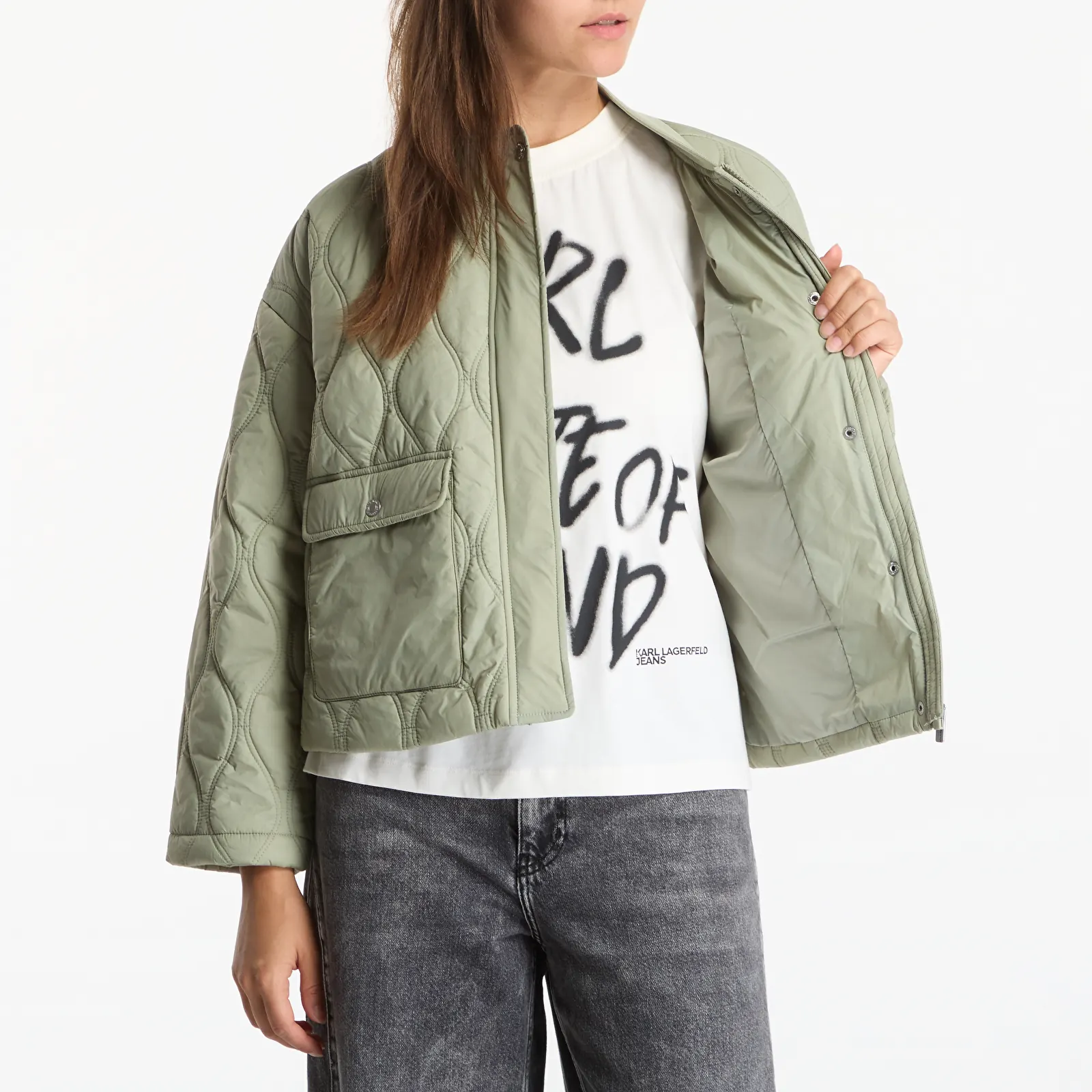 Jackets Karl Lagerfeld Jeans Light Quilted Jacket Tea