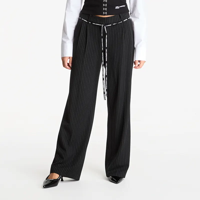 Karl Lagerfeld Jeans Pinstripe Tailored Pant Yarn Dyed Pinstripe