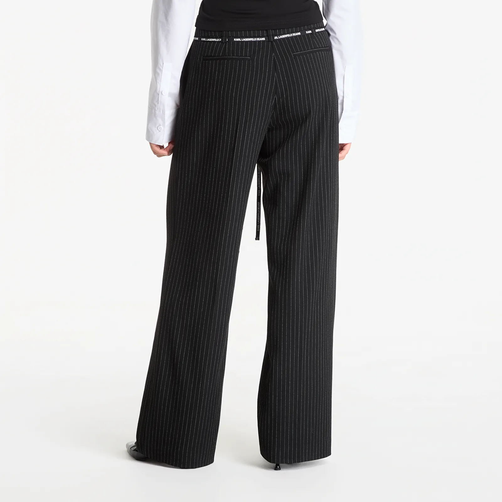 Bukser Karl Lagerfeld Jeans Pinstripe Tailored Pant Yarn Dyed Pinstripe