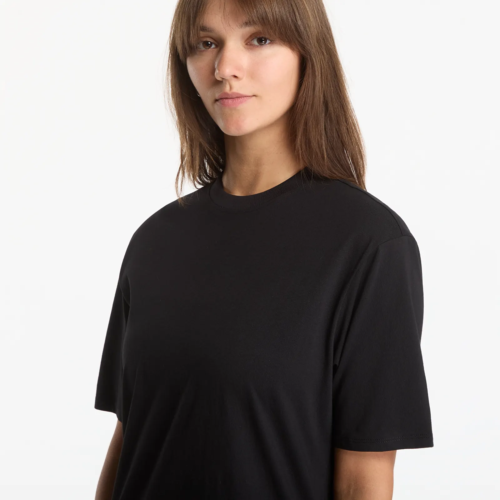 Vestidos Karl Lagerfeld Jeans Tee Dress With Pleats Black