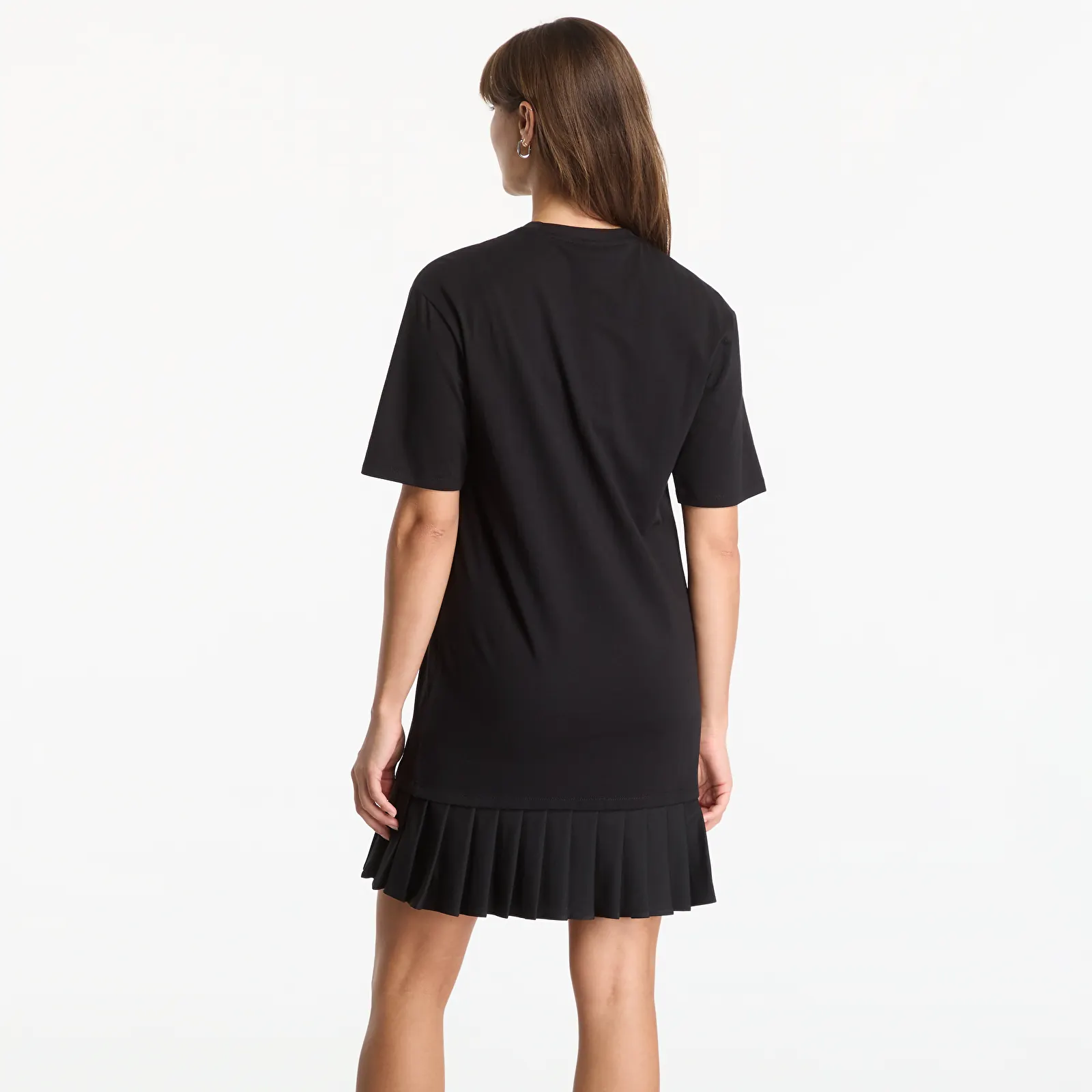 Vestidos Karl Lagerfeld Jeans Tee Dress With Pleats Black
