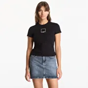 Karl Lagerfeld Jeans Slim Outline Logo Tee Black