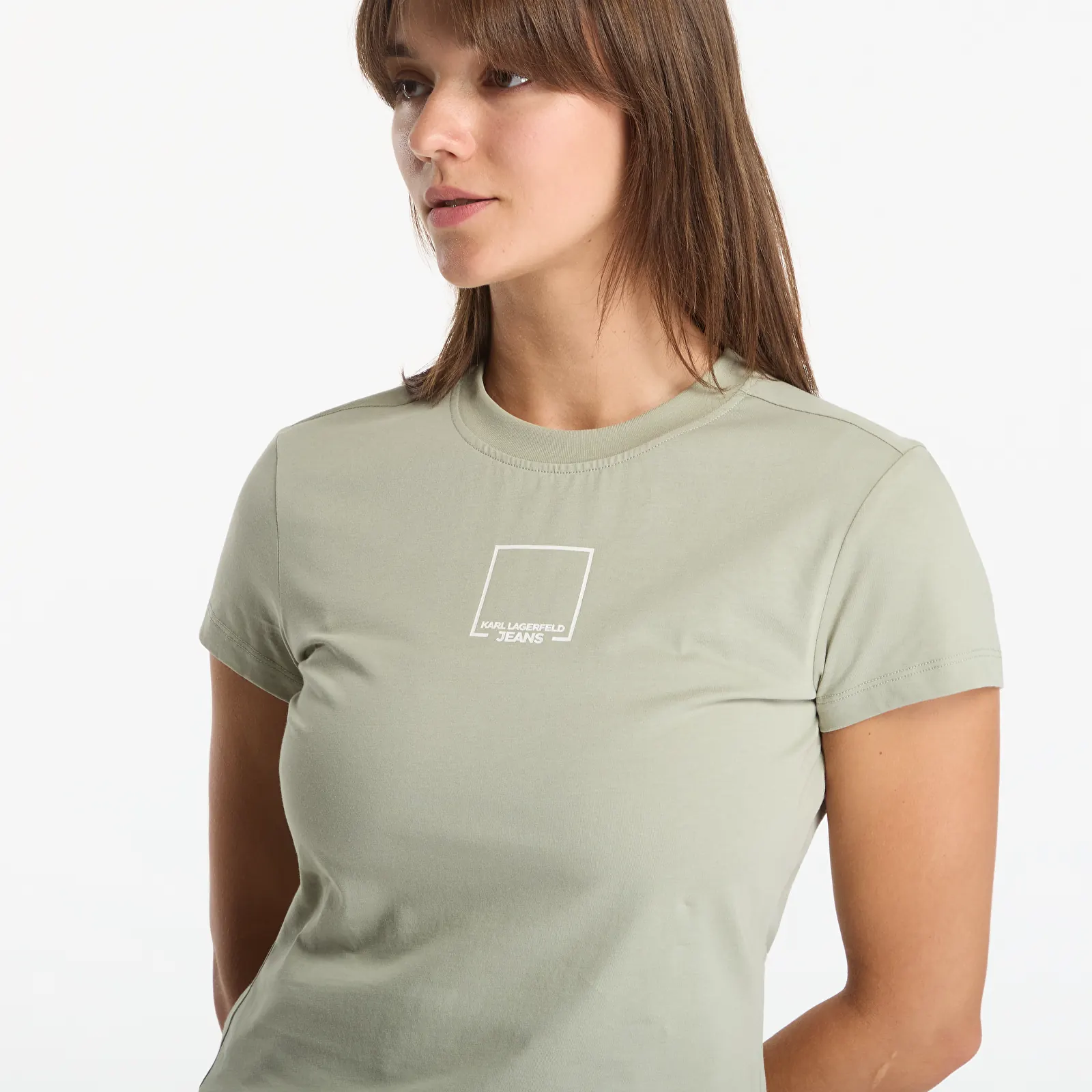 T-shirts  Karl Lagerfeld Jeans Slim Outline Logo Tee Tea