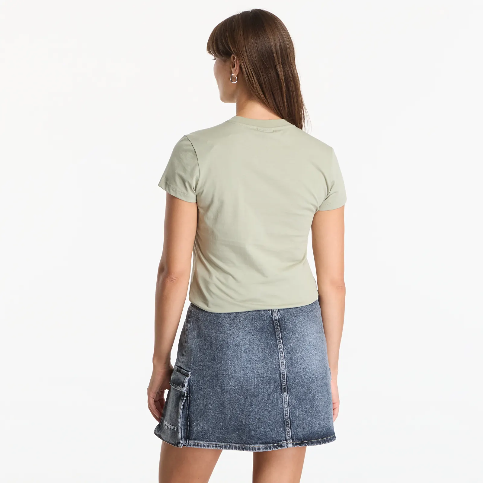 T-shirts  Karl Lagerfeld Jeans Slim Outline Logo Tee Tea