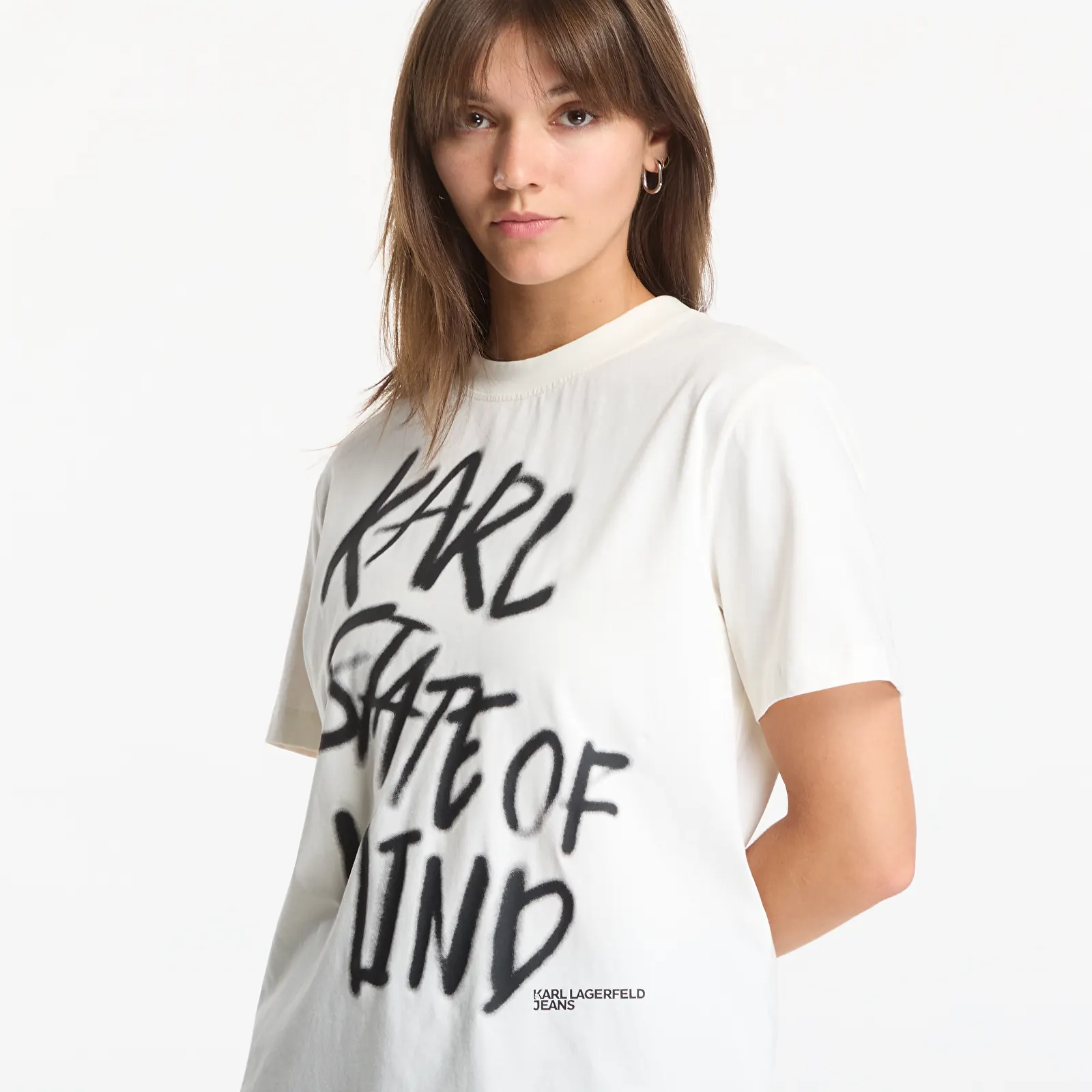 T-shirts  Karl Lagerfeld Jeans Reg Karlism Tee Egret