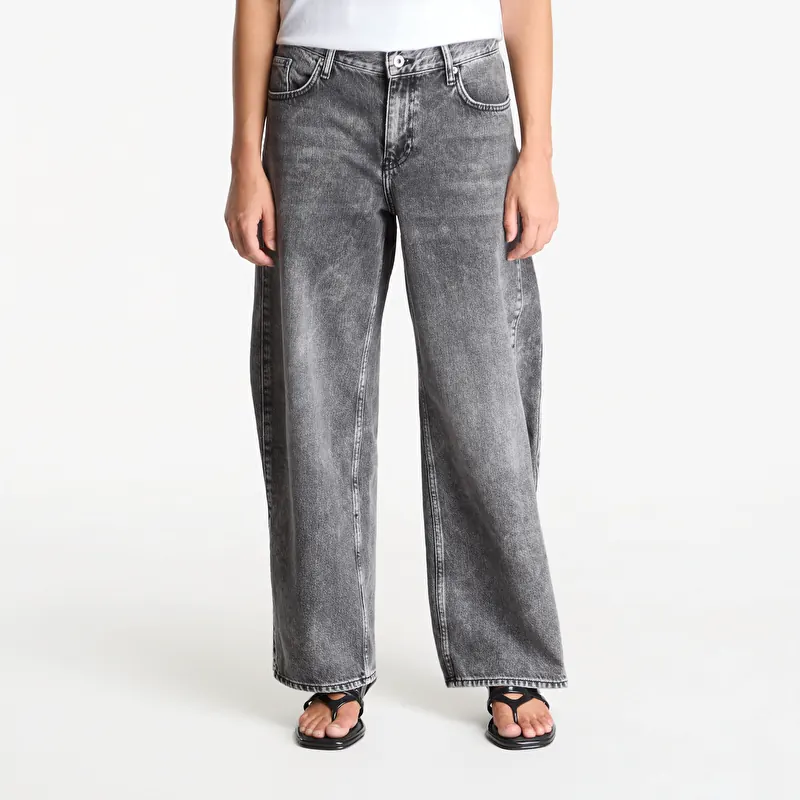 Džinsai Karl Lagerfeld Jeans Lr Wide Leg Denim Acid Dark Grey