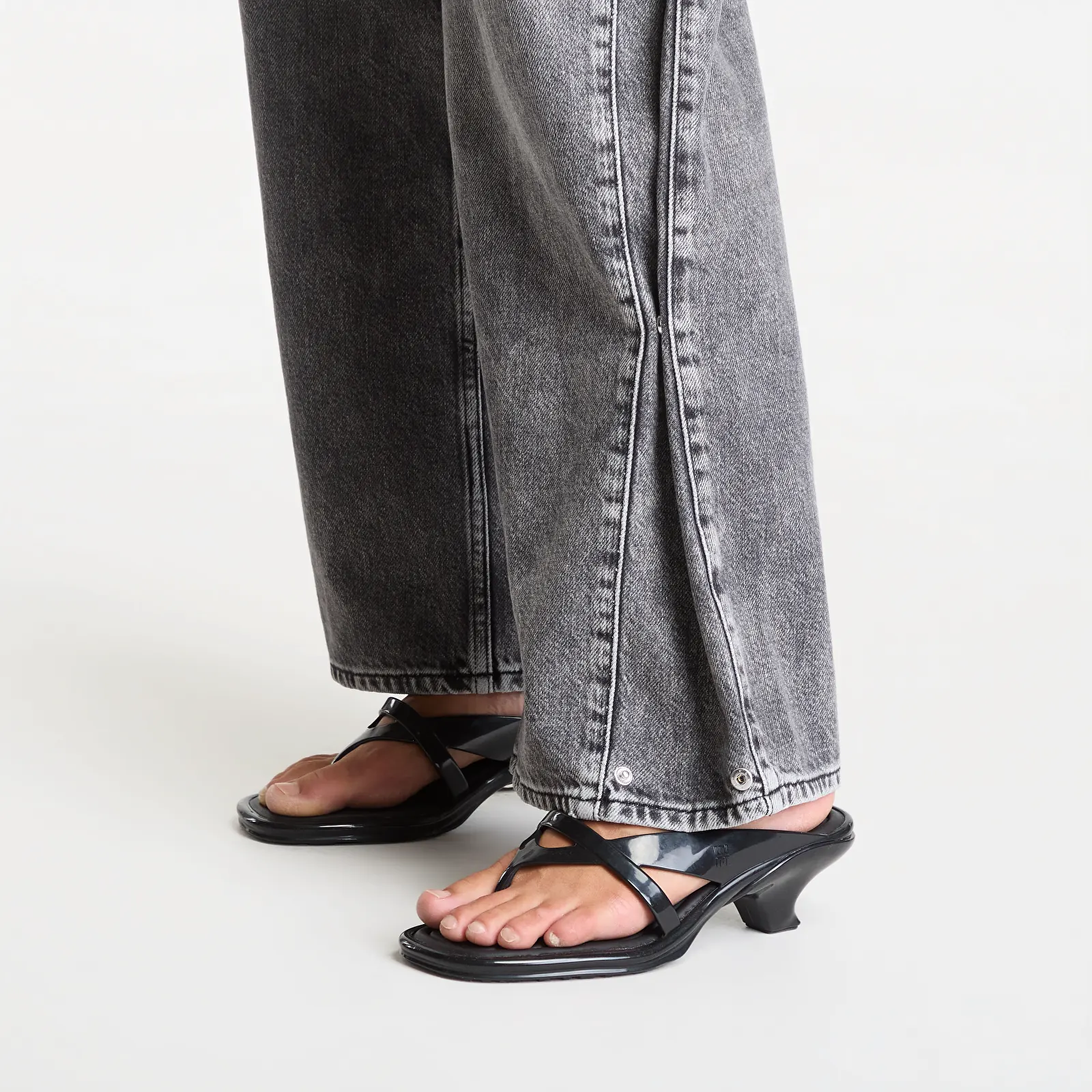 Jeans Karl Lagerfeld Jeans Lr Wide Leg Denim Acid Dark Grey