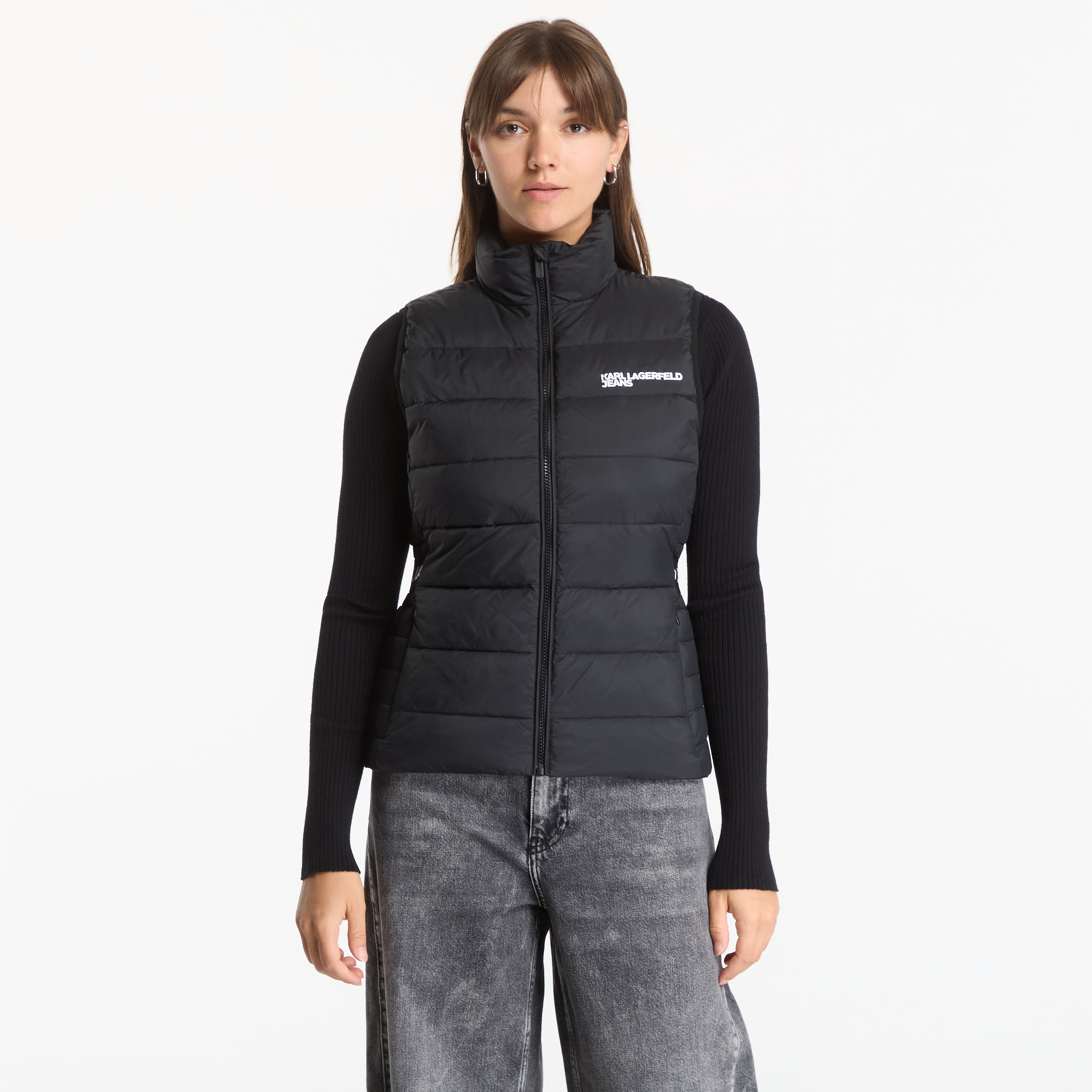 Елек Karl Lagerfeld Jeans Light Padded Logo Vest Black L