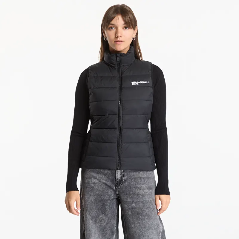 Kamizelka Karl Lagerfeld Jeans Light Padded Logo Vest Black