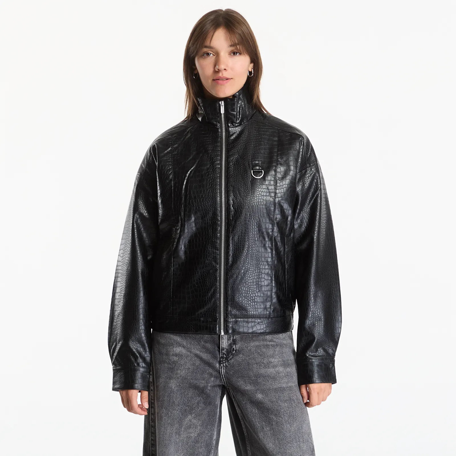 Jackets Karl Lagerfeld Jeans Karlism Pu Bomber Black