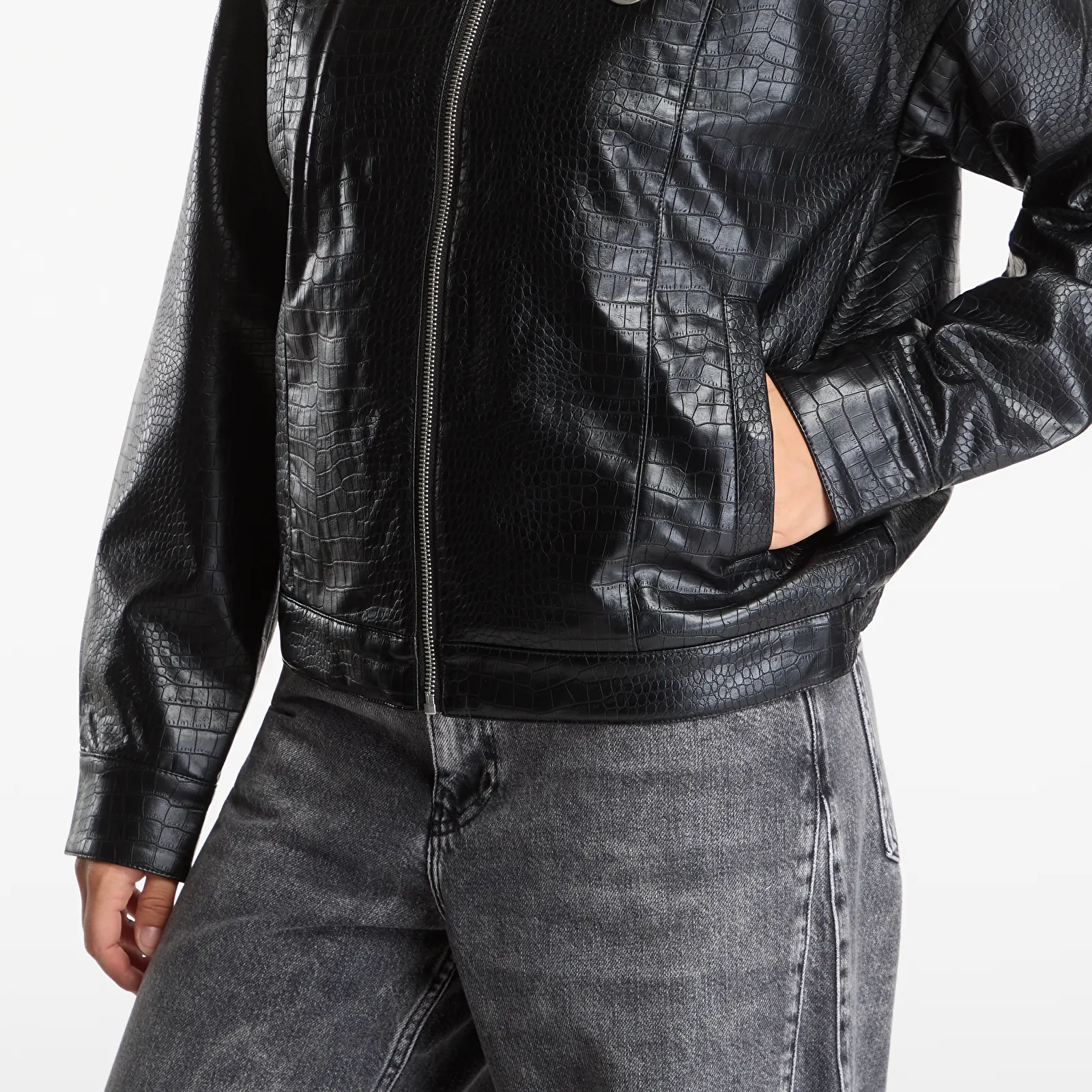 Jackets Karl Lagerfeld Jeans Karlism Pu Bomber Black