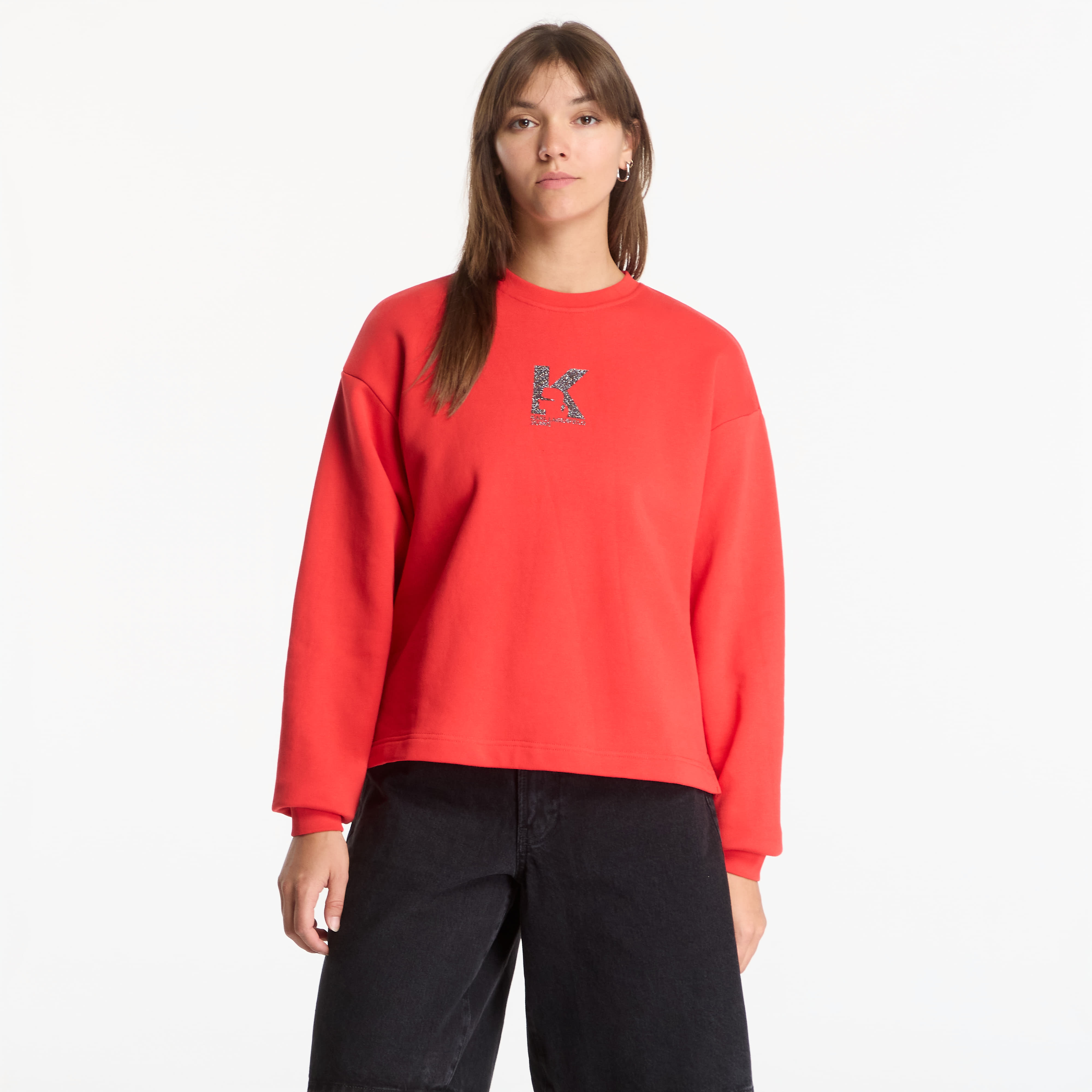 Суитшърт Karl Lagerfeld Jeans Reg K Logo Sweat Iridescent XS