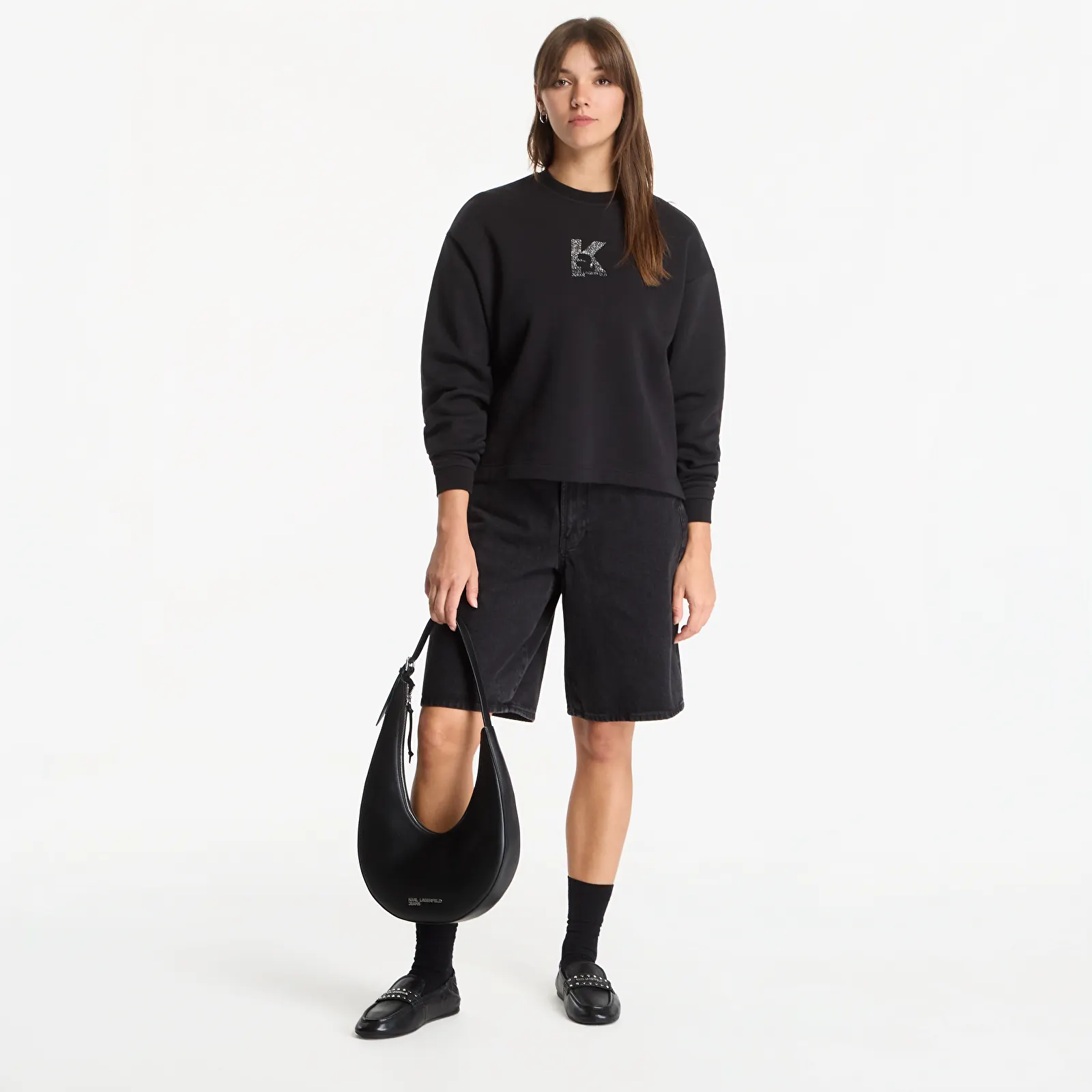 Hoodies and sweatshirts  Karl Lagerfeld Jeans Reg K Logo Sweat Black