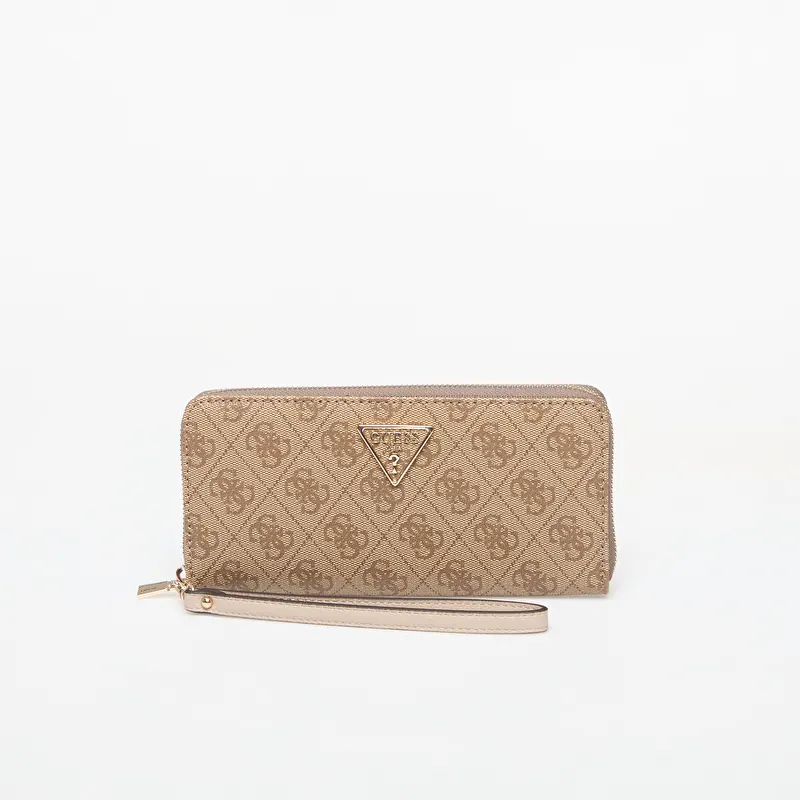 GUESS Laurel Ii Slg Large Zip Around Latte Logo
